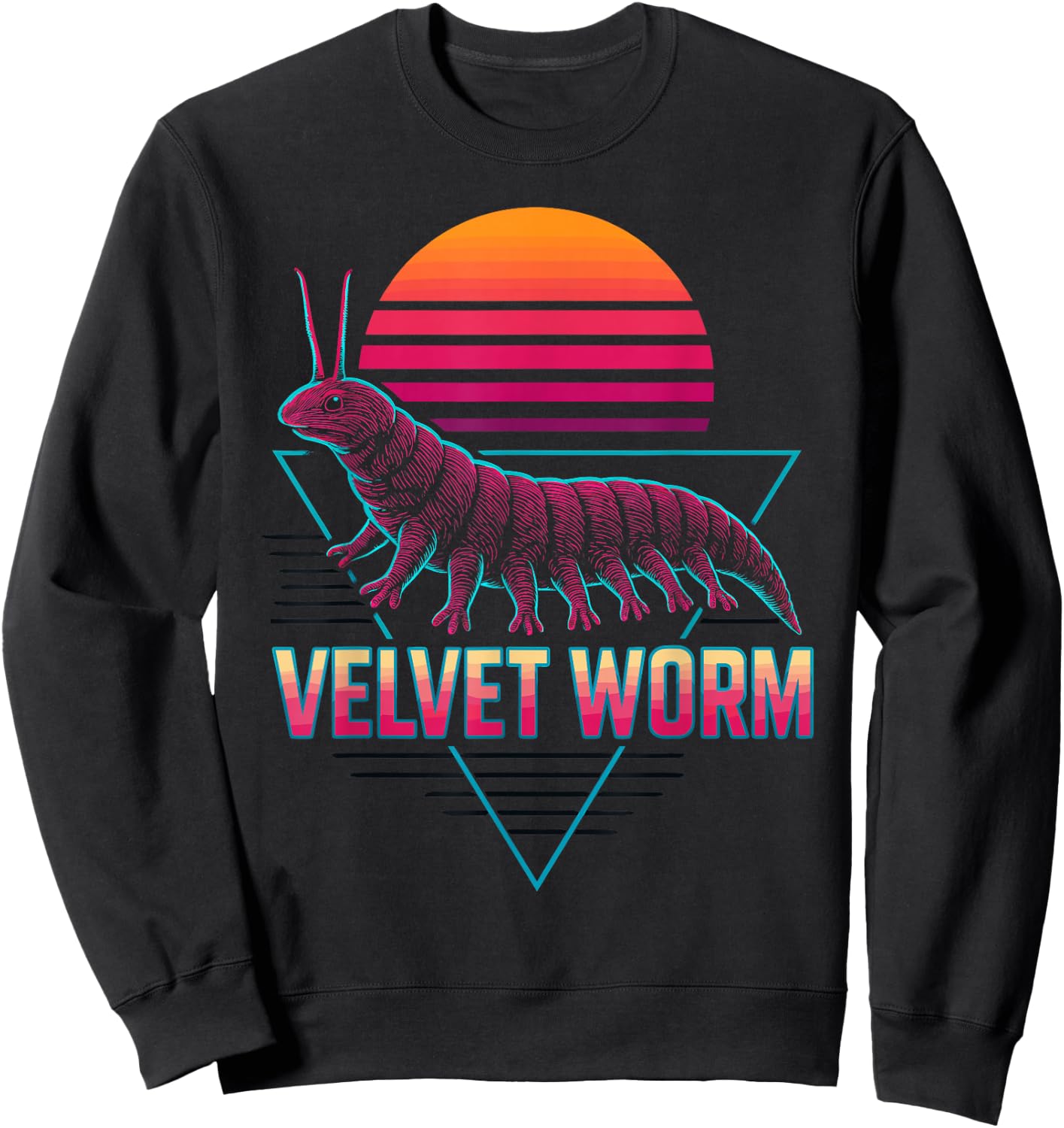 Velvet Worm Retro Sweatshirt - Sweatshirt | Black