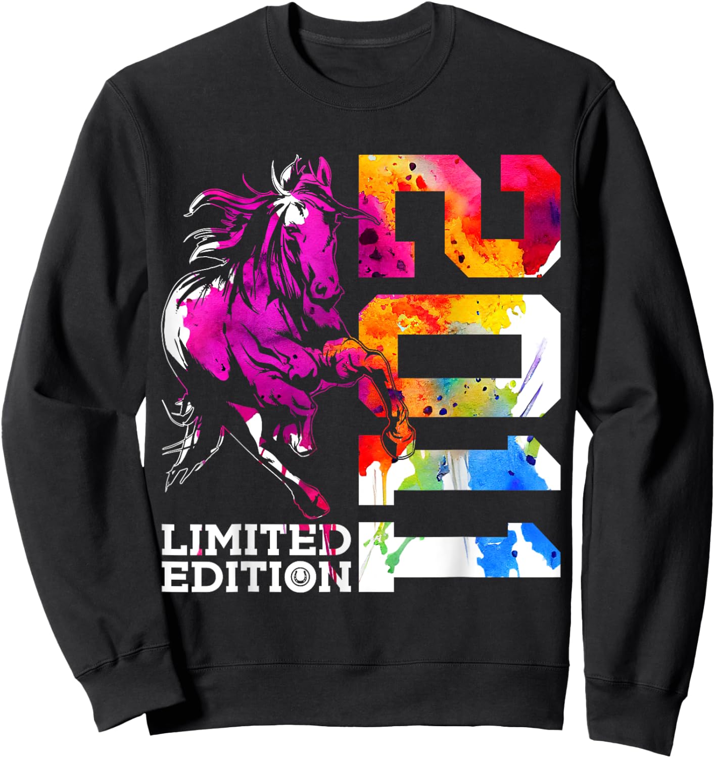 Limited Edition 2011 Riding Horse 14th Birthday Sweatshirt - Sweatshirt | Black