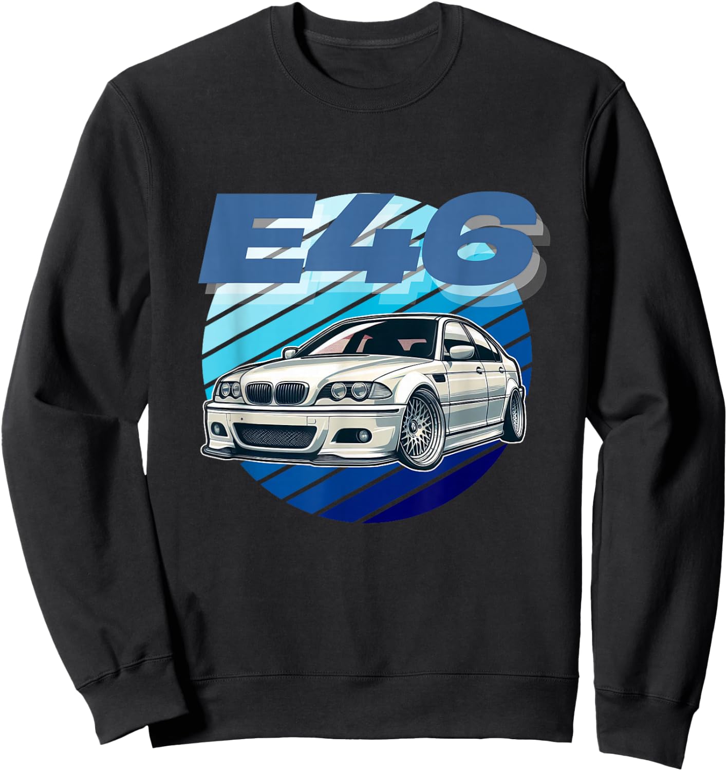 Old German Classic Cars E46 Drifting Tuning Shirt Sweatshirt - Sweatshirt | Black