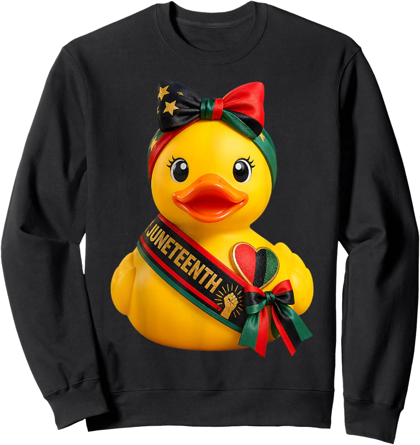 Rubber Duck Juneteenth Sweatshirt - Sweatshirt | Black
