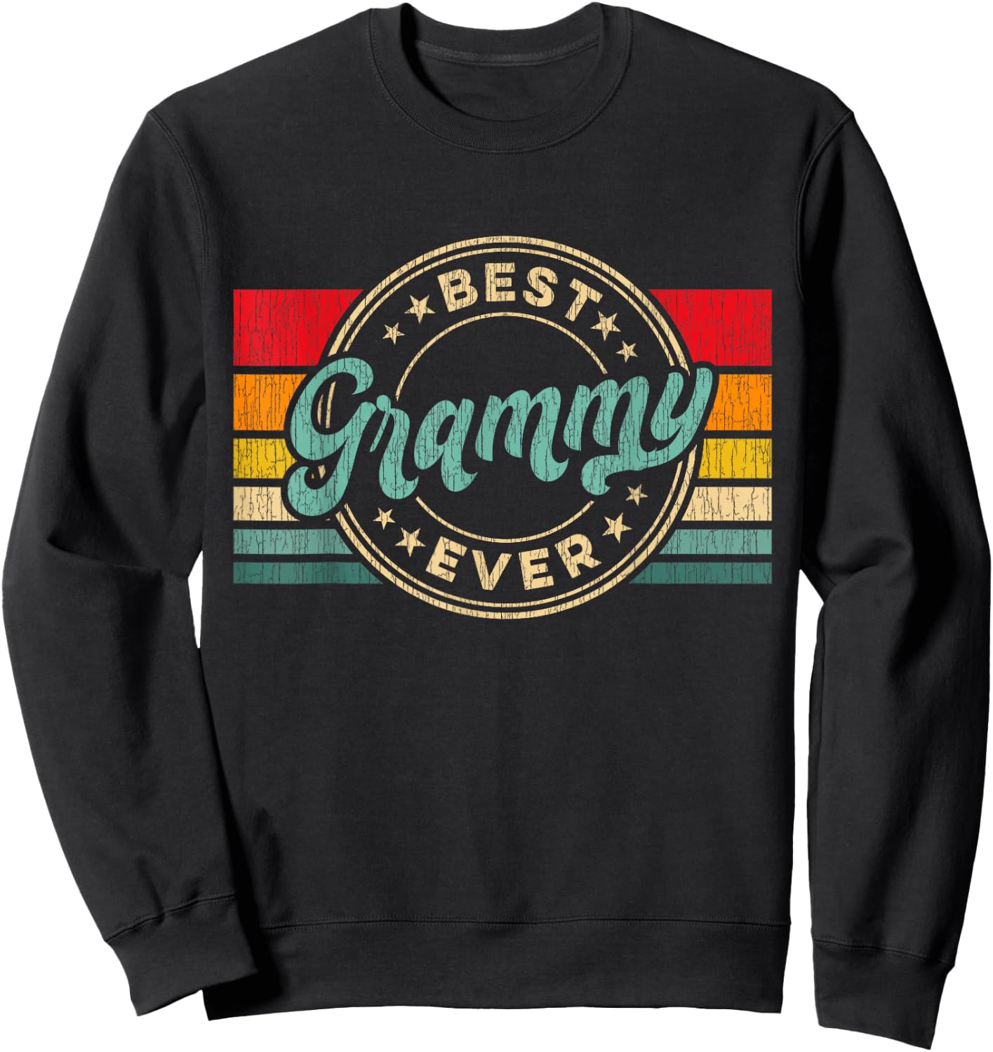 Best Grammy Ever Vintage Retro Mother's Day Gift Sweatshirt - Sweatshirt | Black