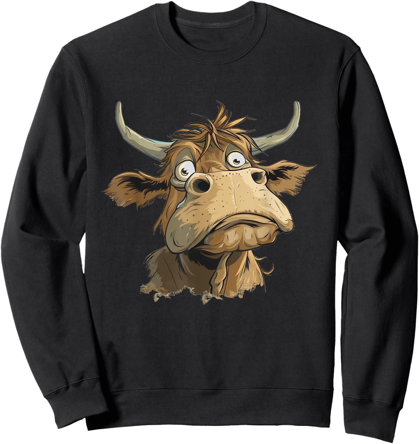 Nice Bullock Costume for pretty Animals and Cattle Lovers Sweatshirt - Sweatshirt | Black