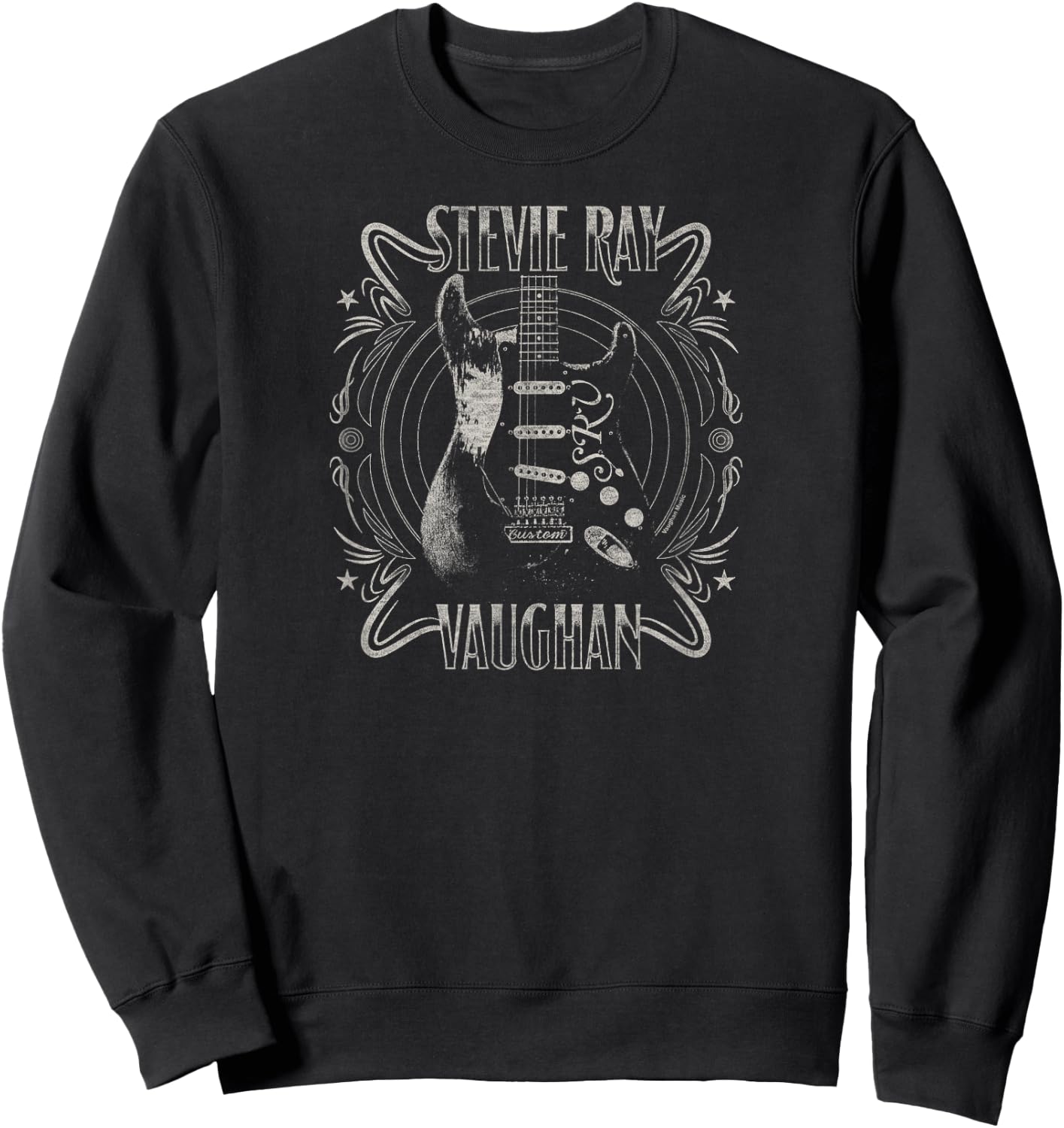 Stevie Ray Vaughan - Blues Rock Music Guitar Sweatshirt - Sweatshirt | Black