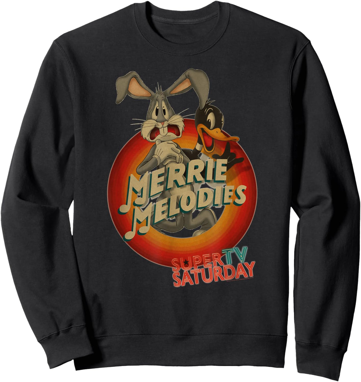 Looney Tunes Merry Melodies Bugs and Daffy Sweatshirt - Sweatshirt | Black