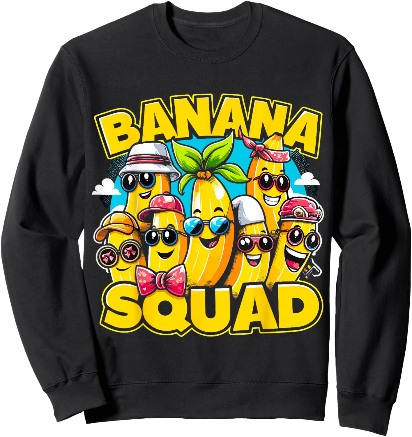 Banana Squad Vacation Beach Summer Sweatshirt - Sweatshirt | Black