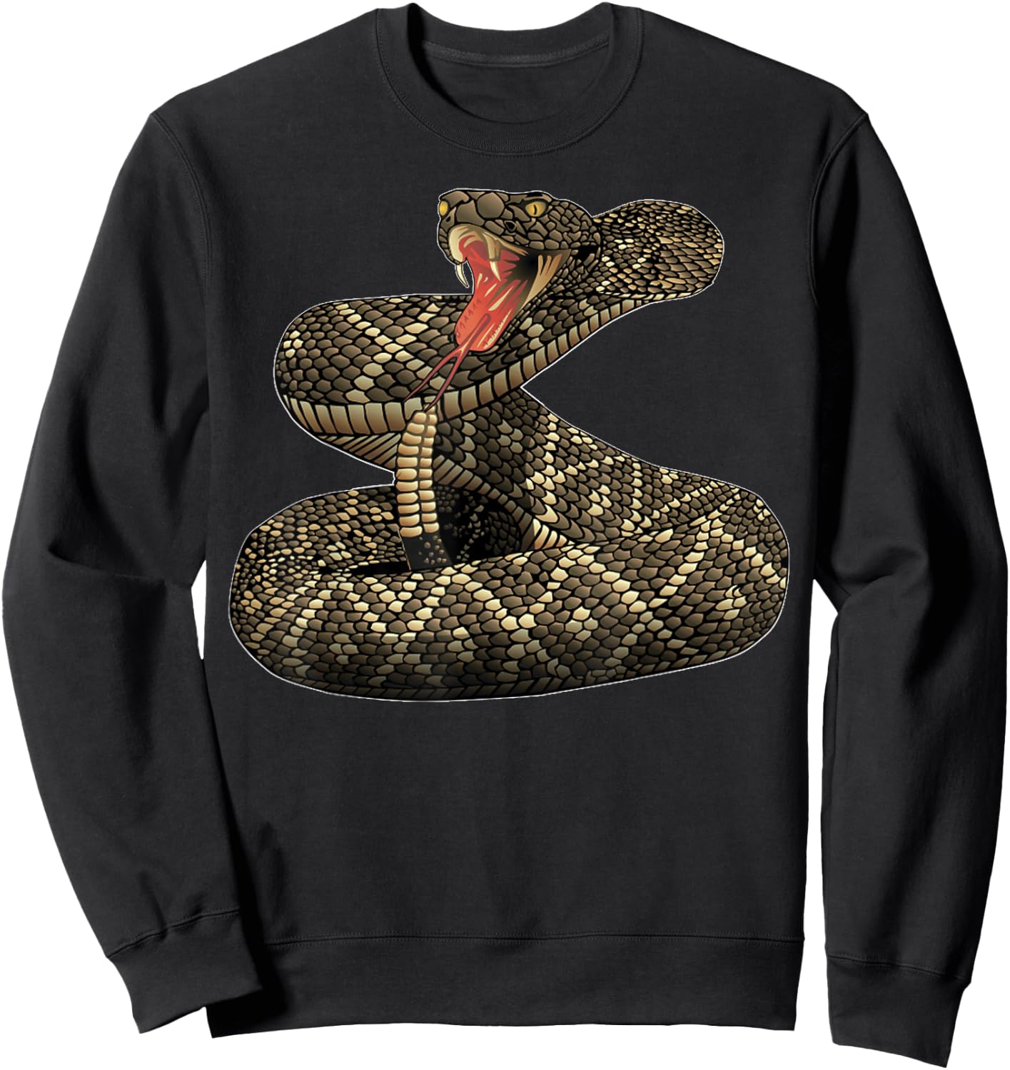 Rattlesnake T Shirt women boys girls kids Sweatshirt - Sweatshirt | Black