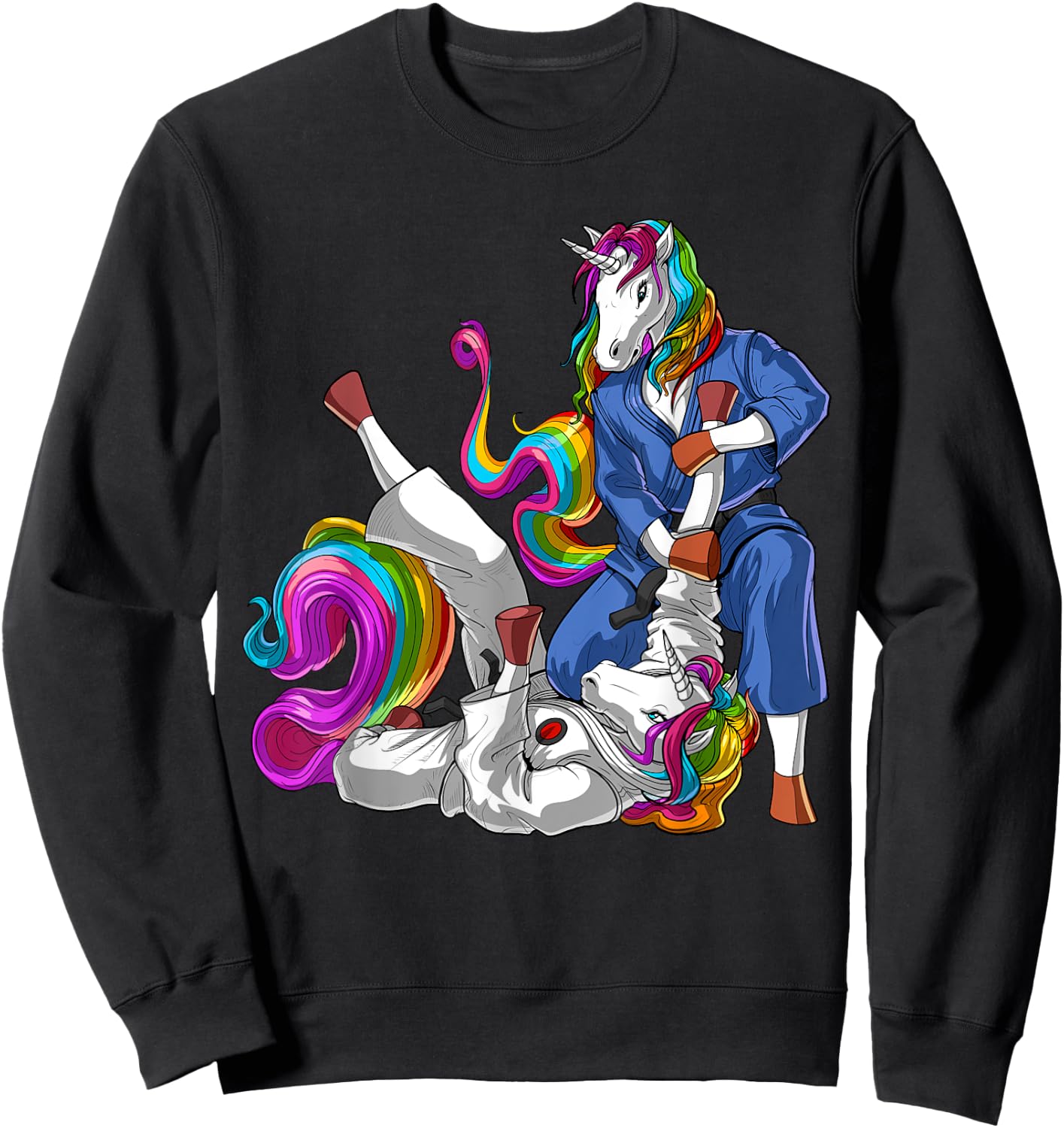 Unicorn Brazilian Jiu-Jitsu Judo BJJ Martial Arts Wrestling Sweatshirt - Sweatshirt | Black