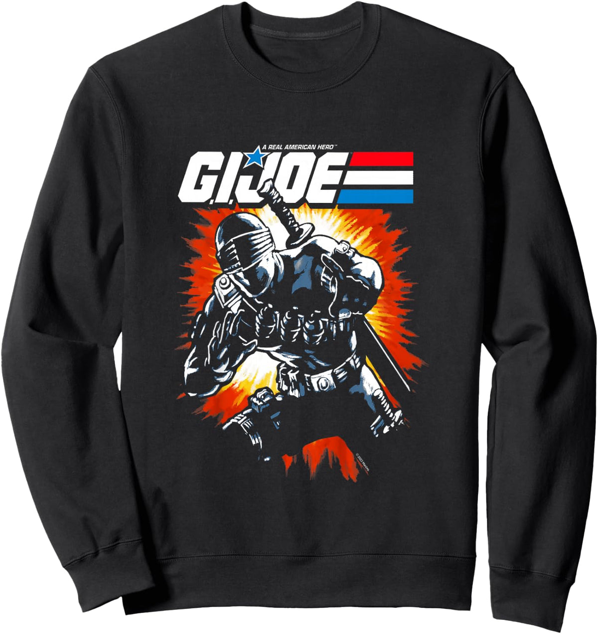 Kids G.I. Joe A Real American Hero Snake Eyes Action Poster Sweatshirt - Sweatshirt | Black