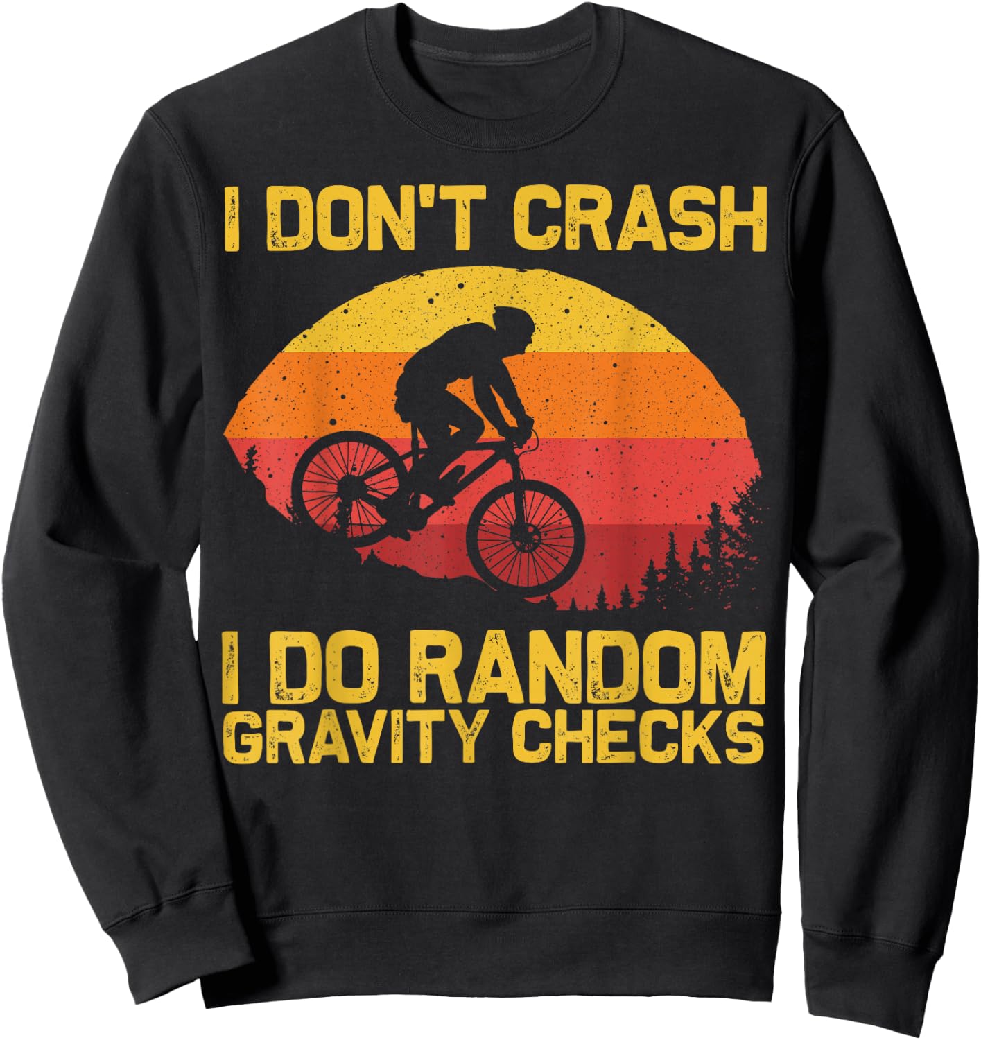 Cool Mountain Biking Women Biker MTB Bicycle Bike Sweatshirt - Sweatshirt | Black