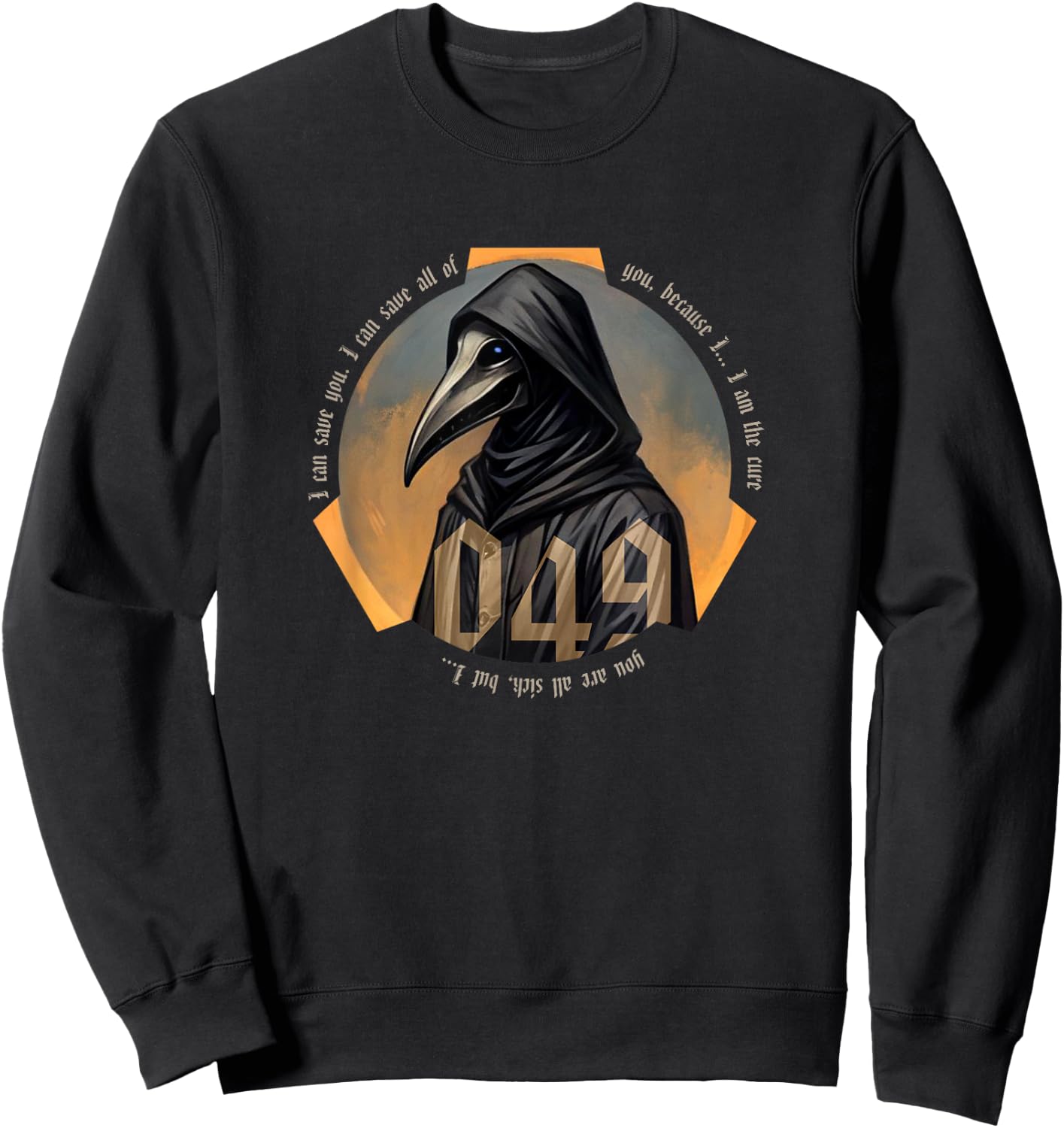 SCP-049 Plague Doctor SCP Foundation Cure Kids Adults Sweatshirt - Sweatshirt | Black