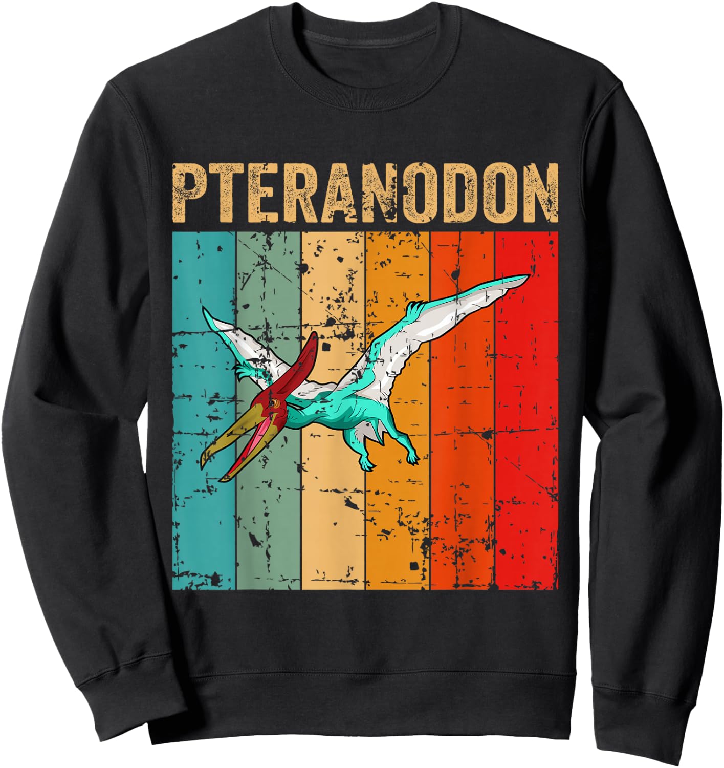 Dino Pteranodon Dinosaur Sweatshirt - Sweatshirt | Black