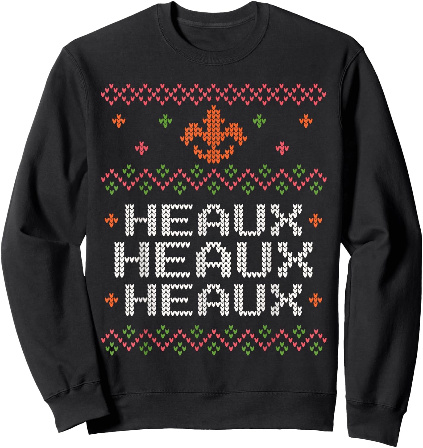 Ugly Cajun Christmas Xmas New Orleans Southern Louisiana Sweatshirt - Sweatshirt | Black