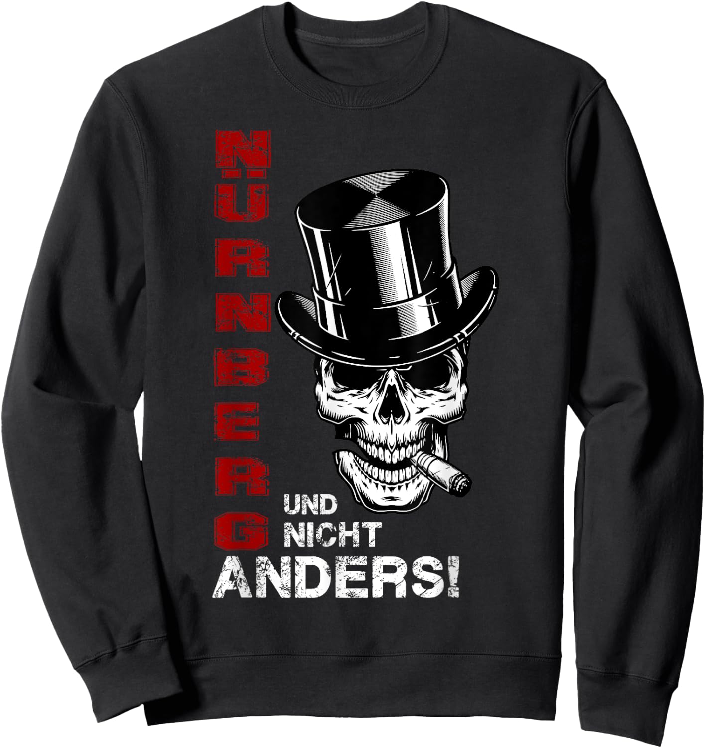 Ultras Nuremberg Shirt Nuremberg Boys' Football Tradition FCN Sweatshirt - Sweatshirt | Black