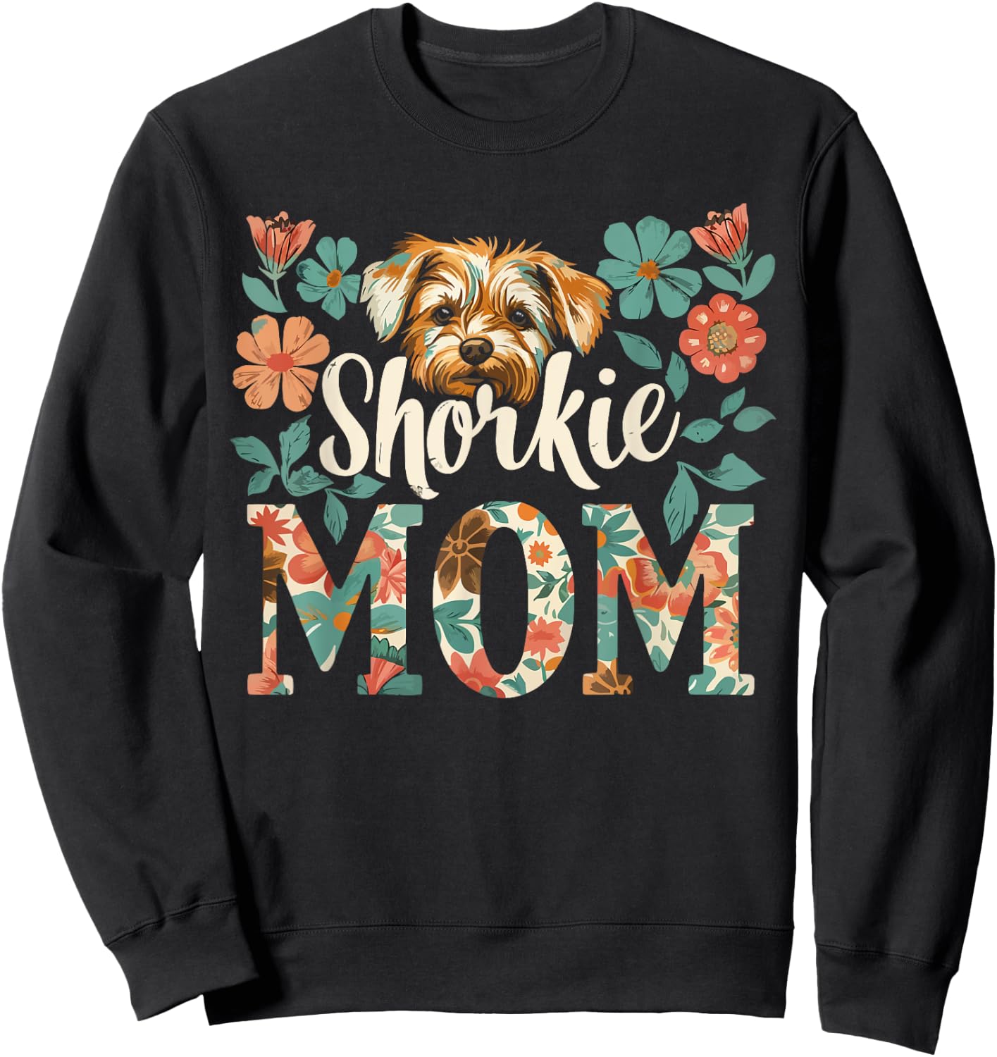 Shorkie Owner Dog Lover Puppy Shih Tzu Yorkshire Terrier Sweatshirt - Sweatshirt | Black