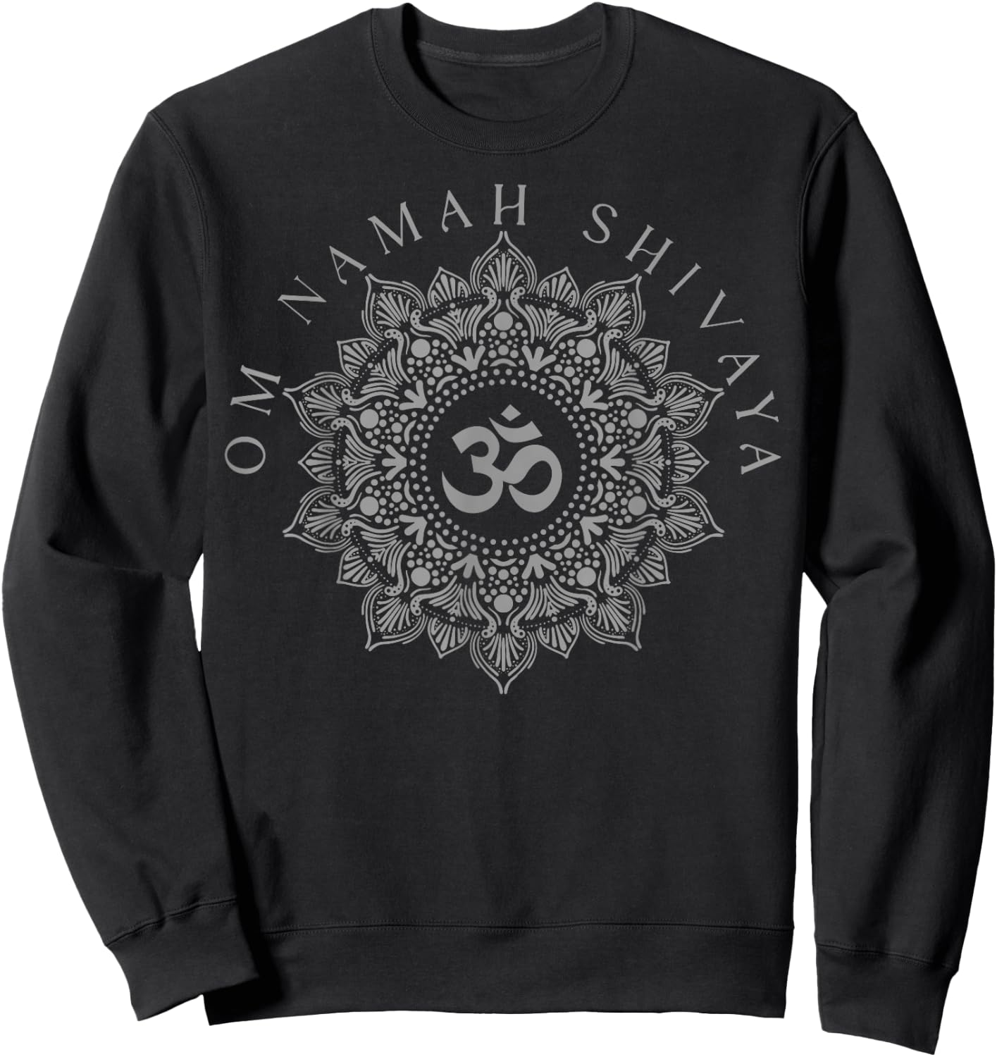 Om Namah Shivaya Meditation Mantra Spiritual Chakra Sweatshirt - Sweatshirt | Black