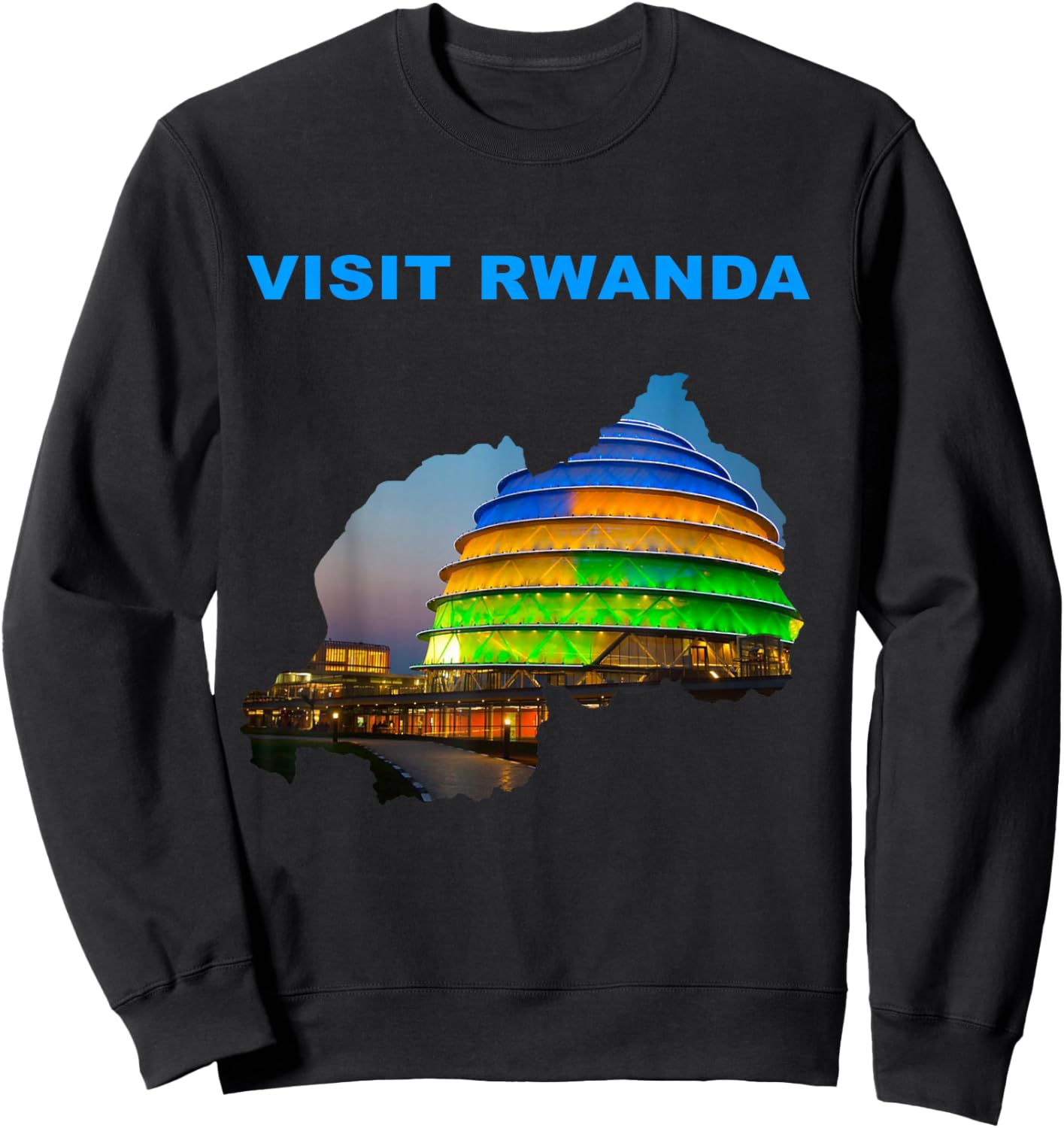 Visit Rwanda Sweatshirt - Sweatshirt | Black