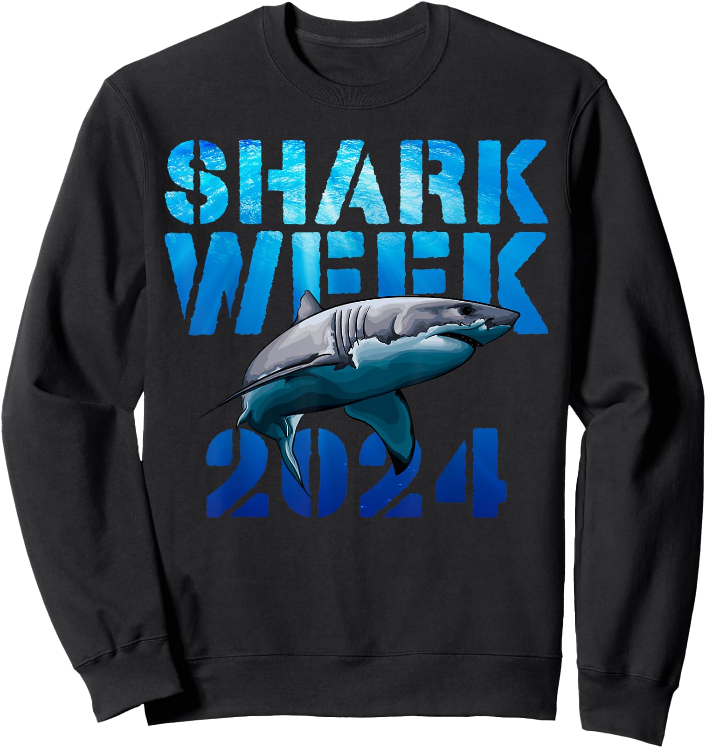 Shark Lover 2024 Week Animal Ocean Beach Summer Scuba Divers Men Women Kids Sweatshirt - Sweatshirt | Black