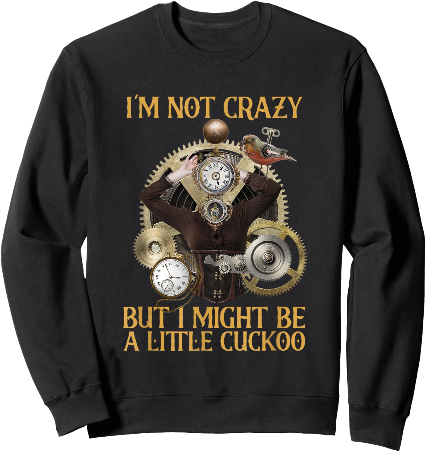 I Might Be A Little Cuckoo Animal Bird Cuckoo Sweatshirt - Sweatshirt | Black