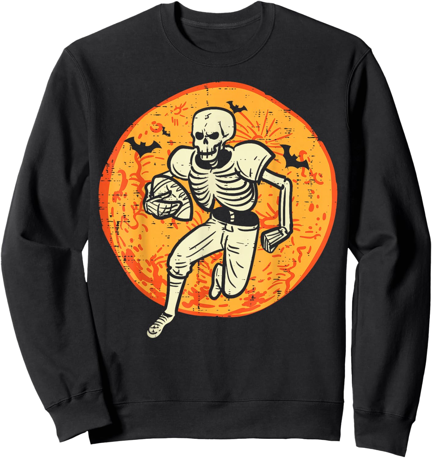 Halloween Skeleton American Football Costume Men Boys Kids Sweatshirt - Sweatshirt | Black