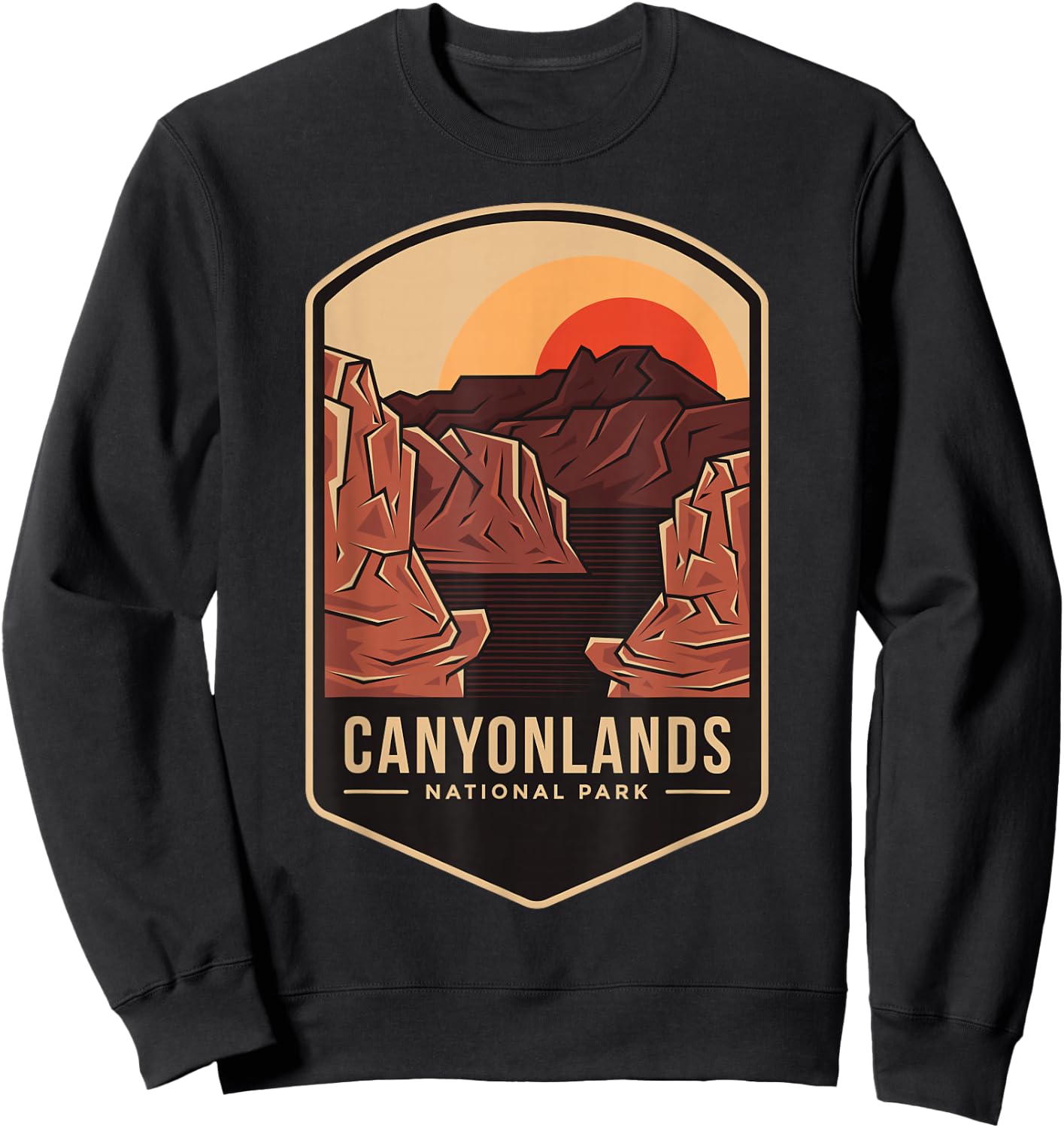 1964 Colorado Moab Utah Canyonlands National Park Sweatshirt - Sweatshirt | Black