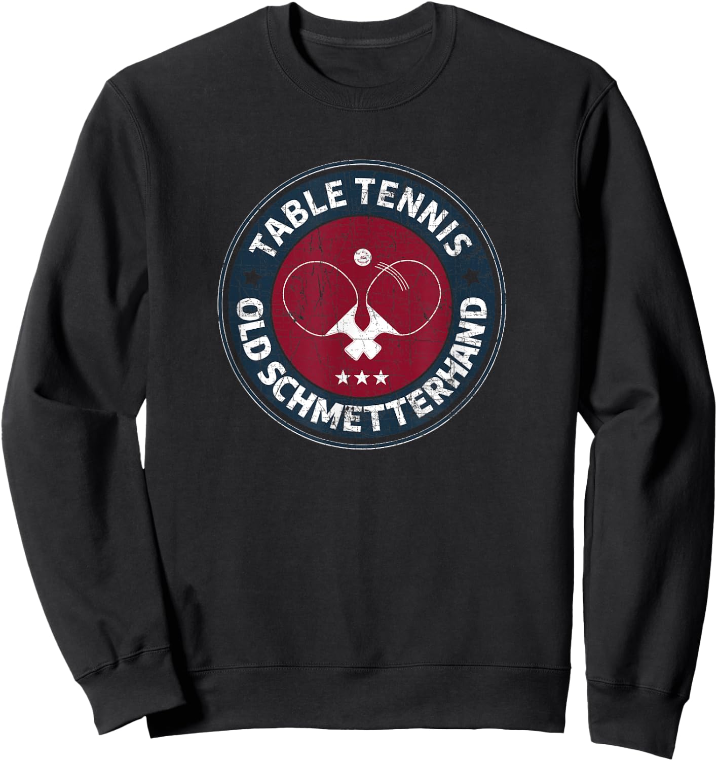 Table tennis old butterfly design for table tennis players Sweatshirt - Sweatshirt | Black