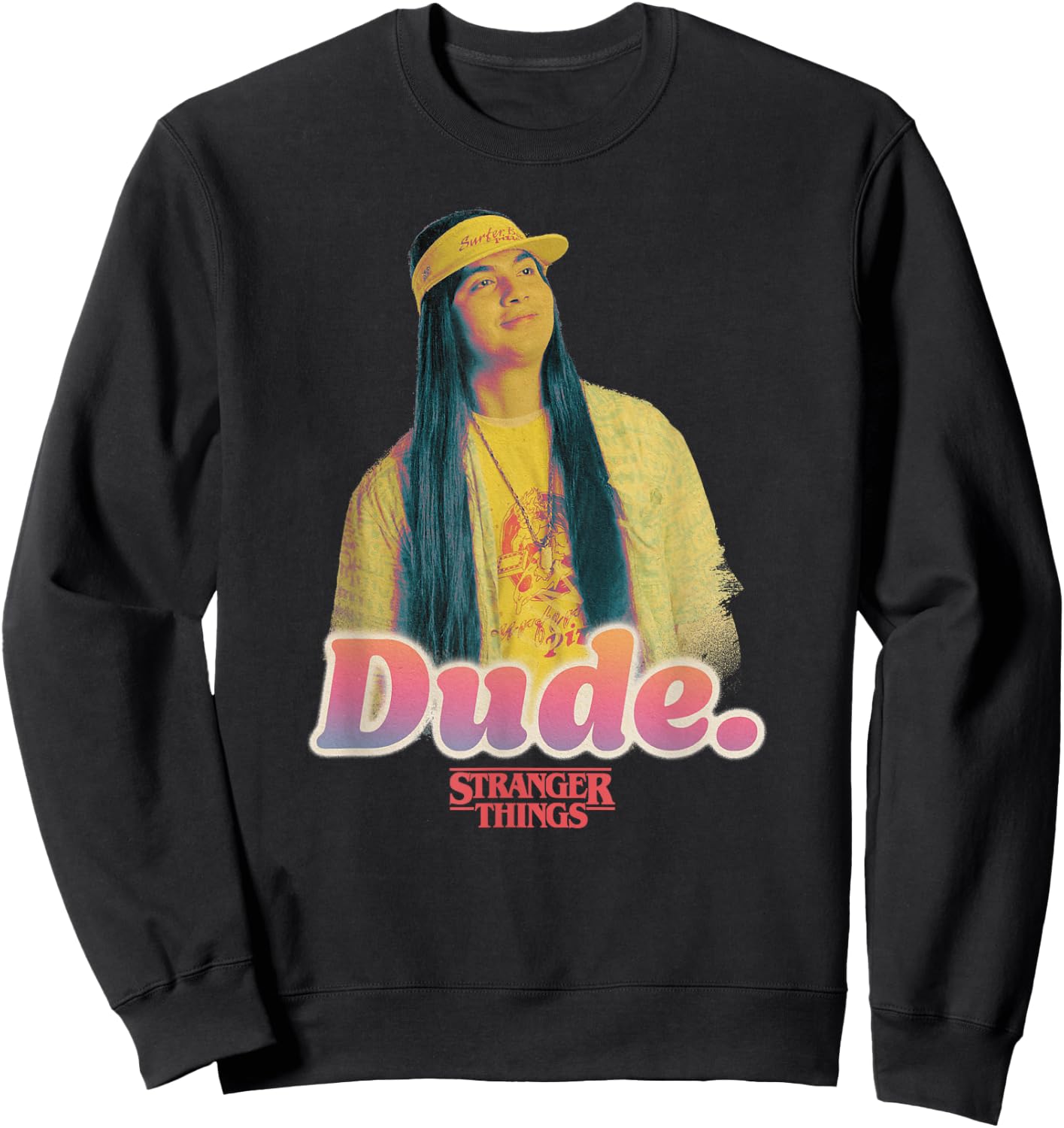 Stranger Things 4 Argyle Dude Portrait Sweatshirt - Sweatshirt | Black