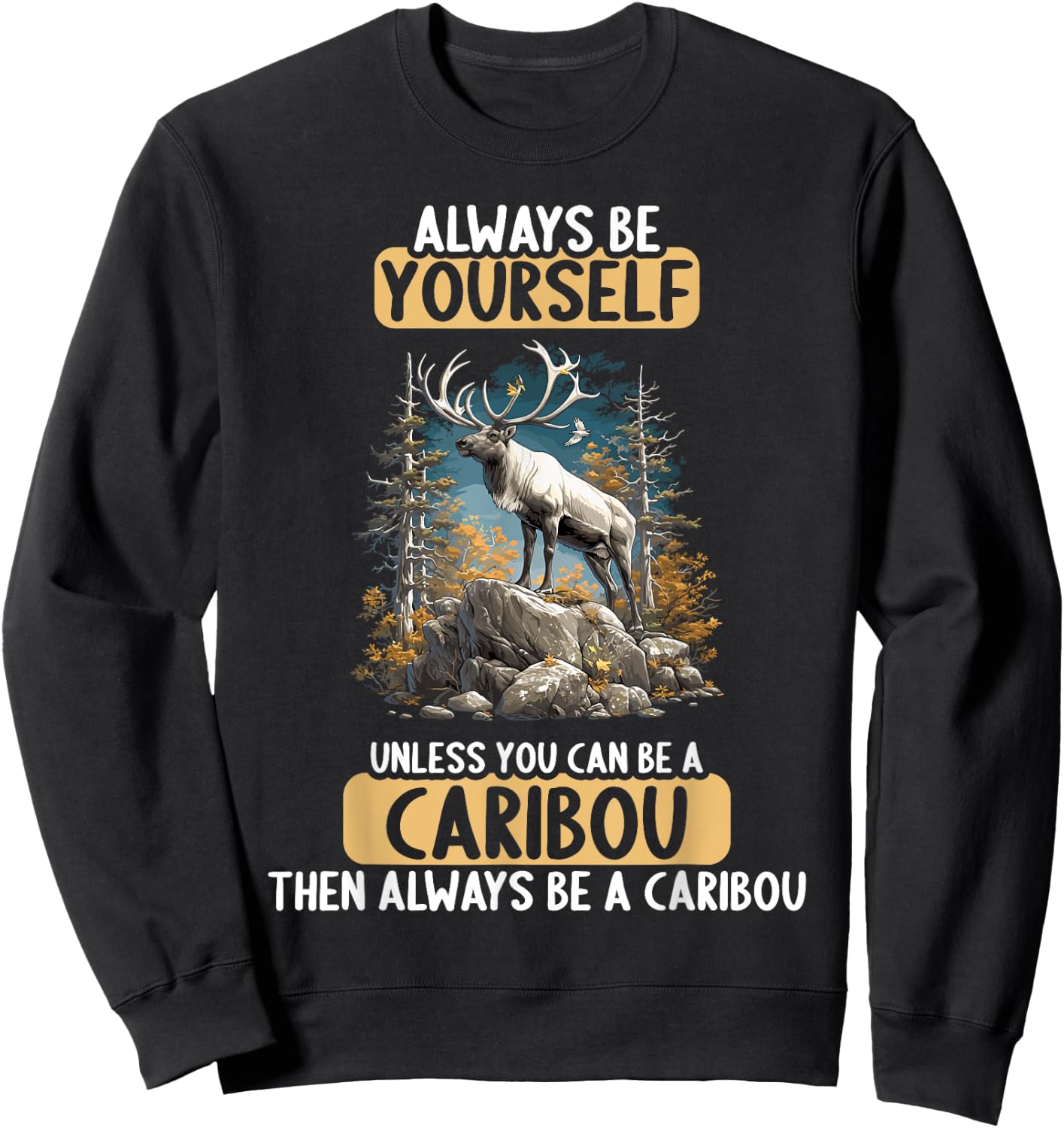 Caribous Caribou Sweatshirt - Sweatshirt | Black