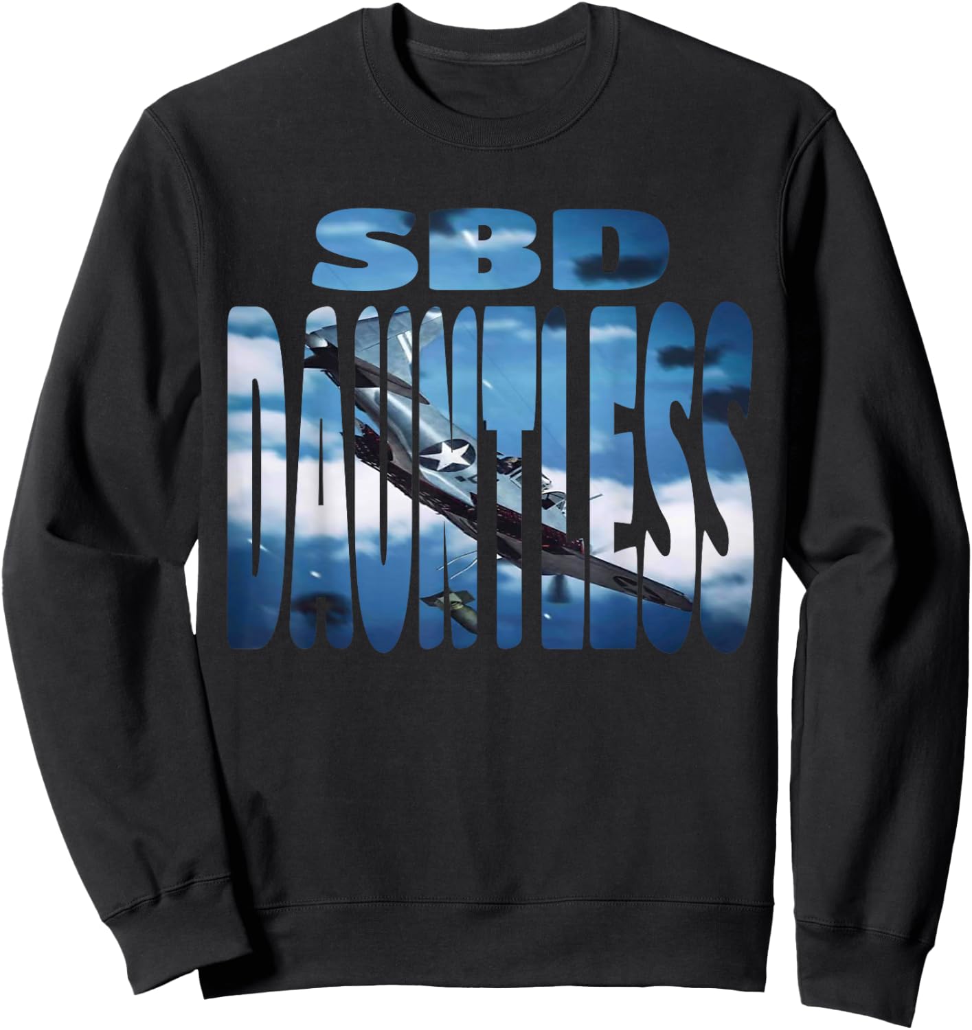 WW2 Warbirds SBD Dauntless Plane Aircraft Aviation Hobbyist Sweatshirt - Sweatshirt | Black