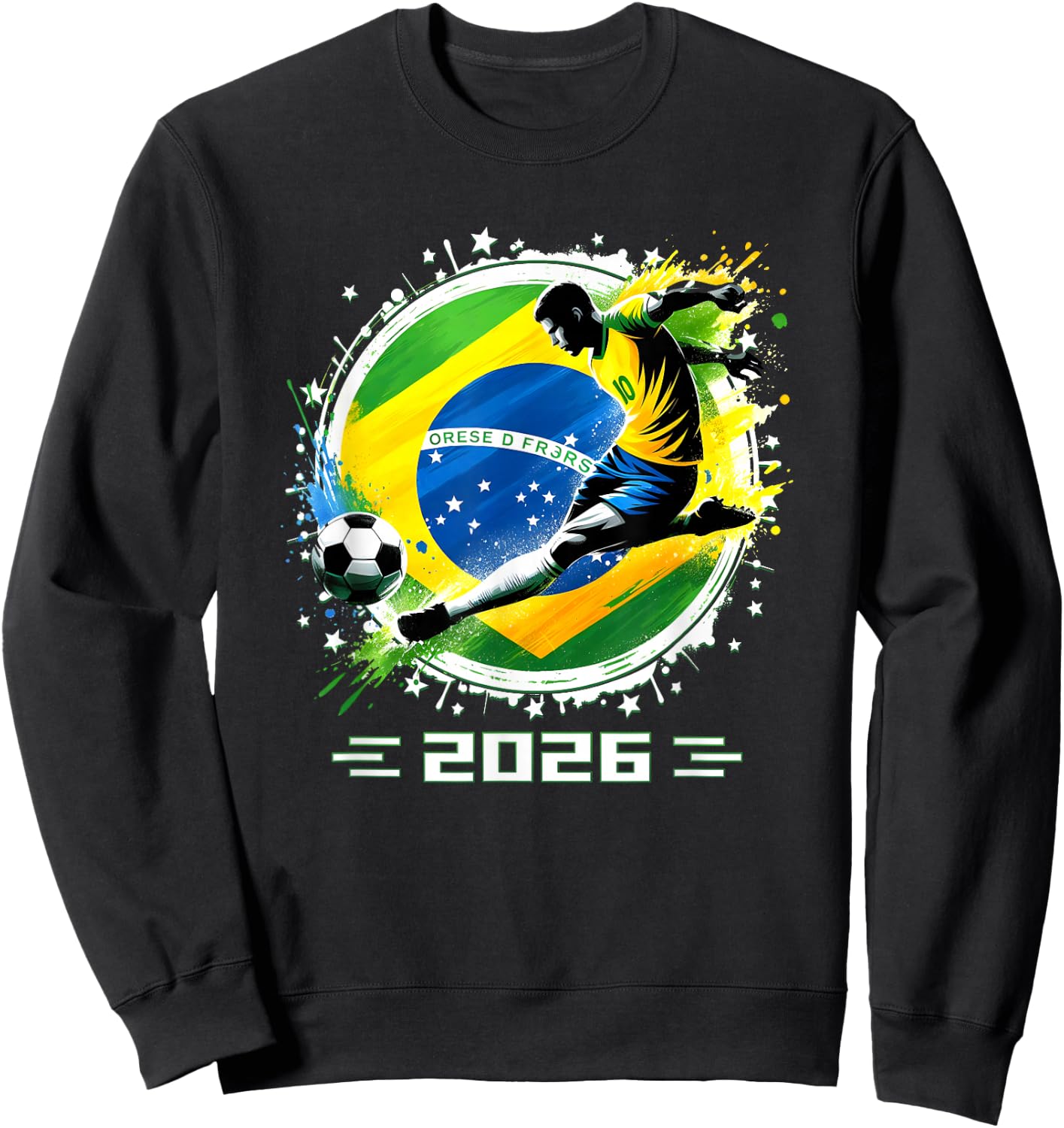 Brazil 2026 Brazil Player Retro Boys Sweatshirt - Sweatshirt | Black