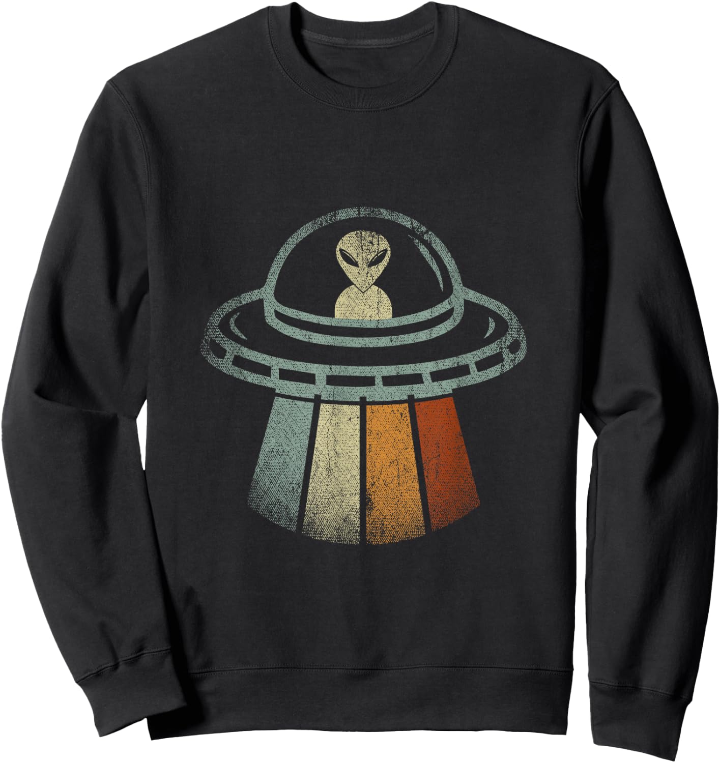 Retro Alien Sweatshirt - Sweatshirt | Black