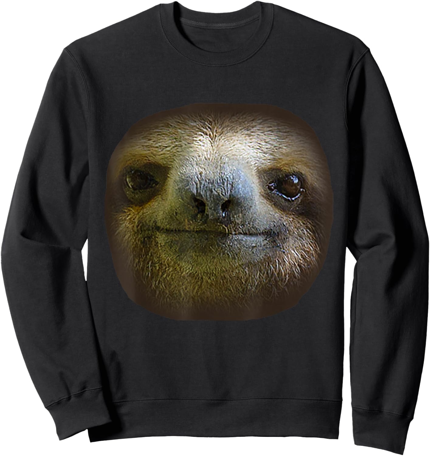 Sloth Face, Sloths Costume Sweatshirt - Sweatshirt | Black