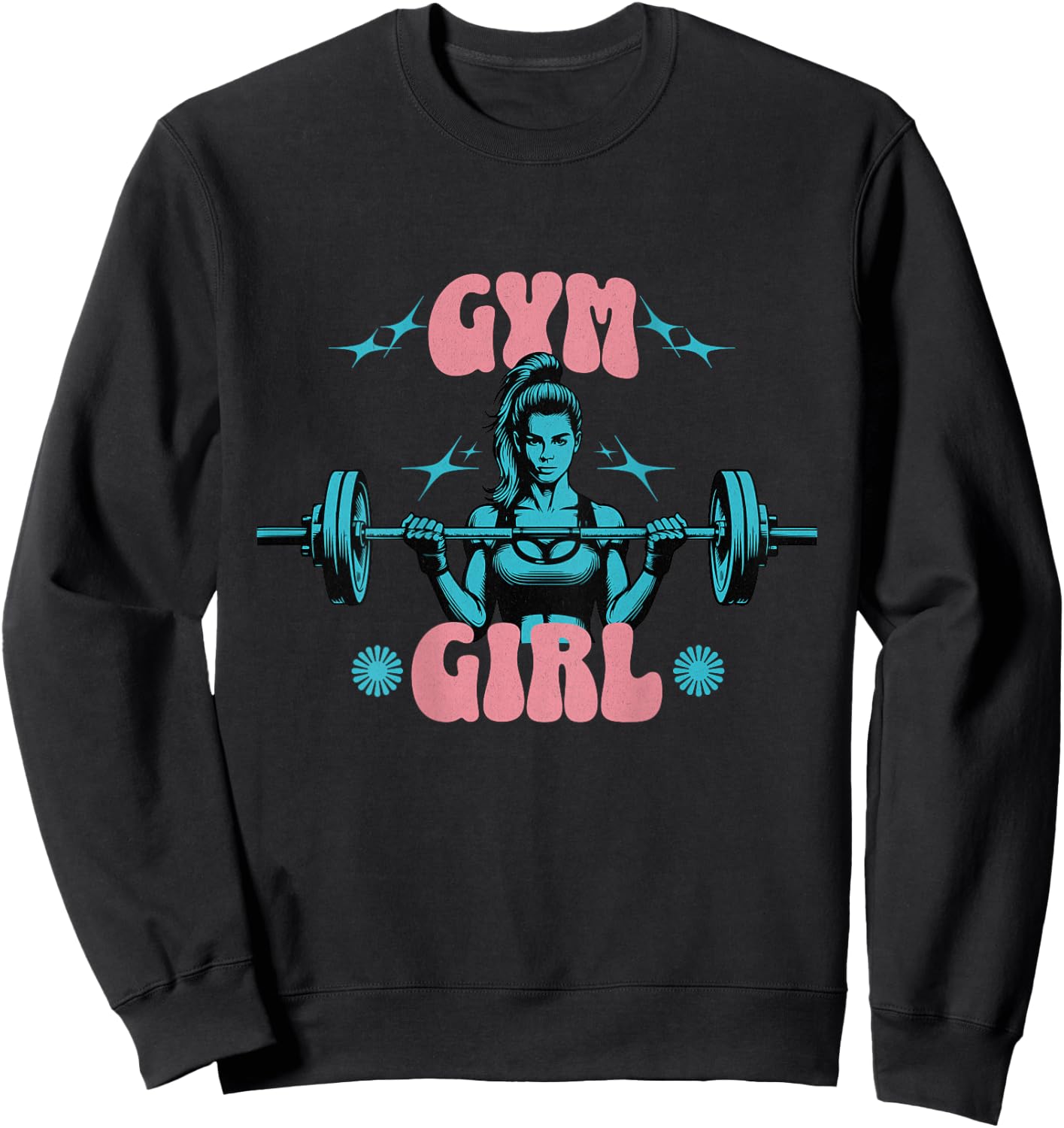 Gym Girl Fitness workout Gym Wear Sweatshirt - Sweatshirt | Black