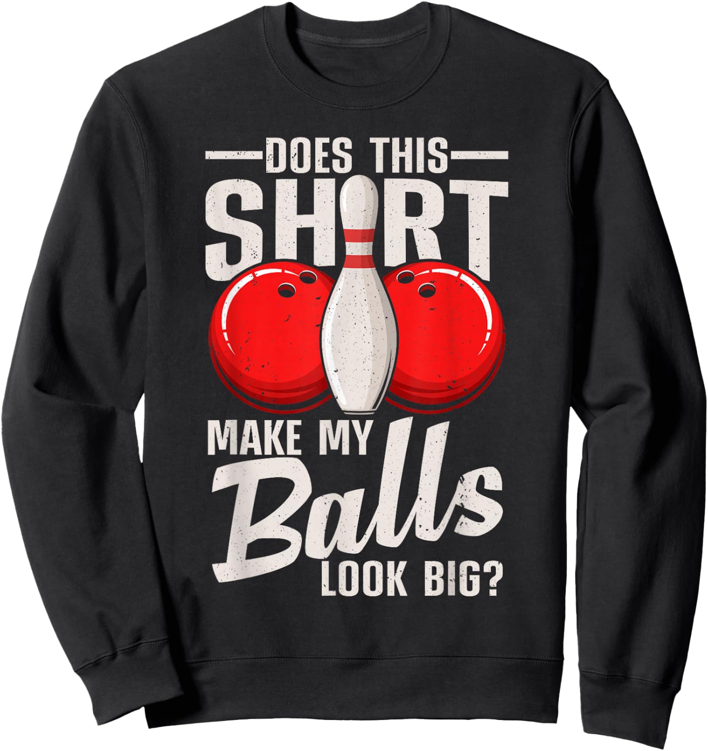 Cool Bowling Design Women Bowling Ball Sport Bowler Sweatshirt - Sweatshirt | Black