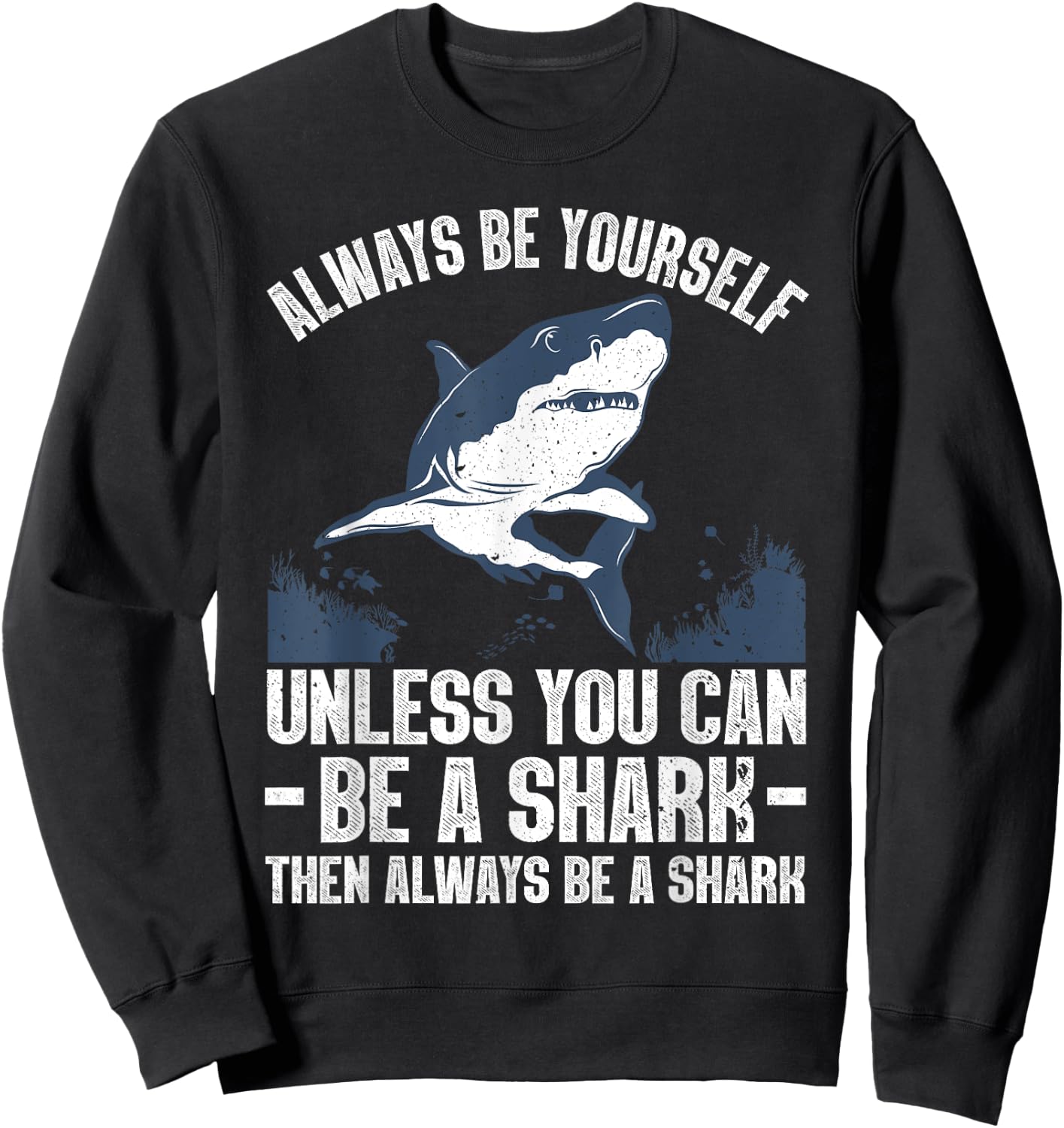 Cool Shark Art Women Megalodon Sharks Biology Ocean Sweatshirt - Sweatshirt | Black