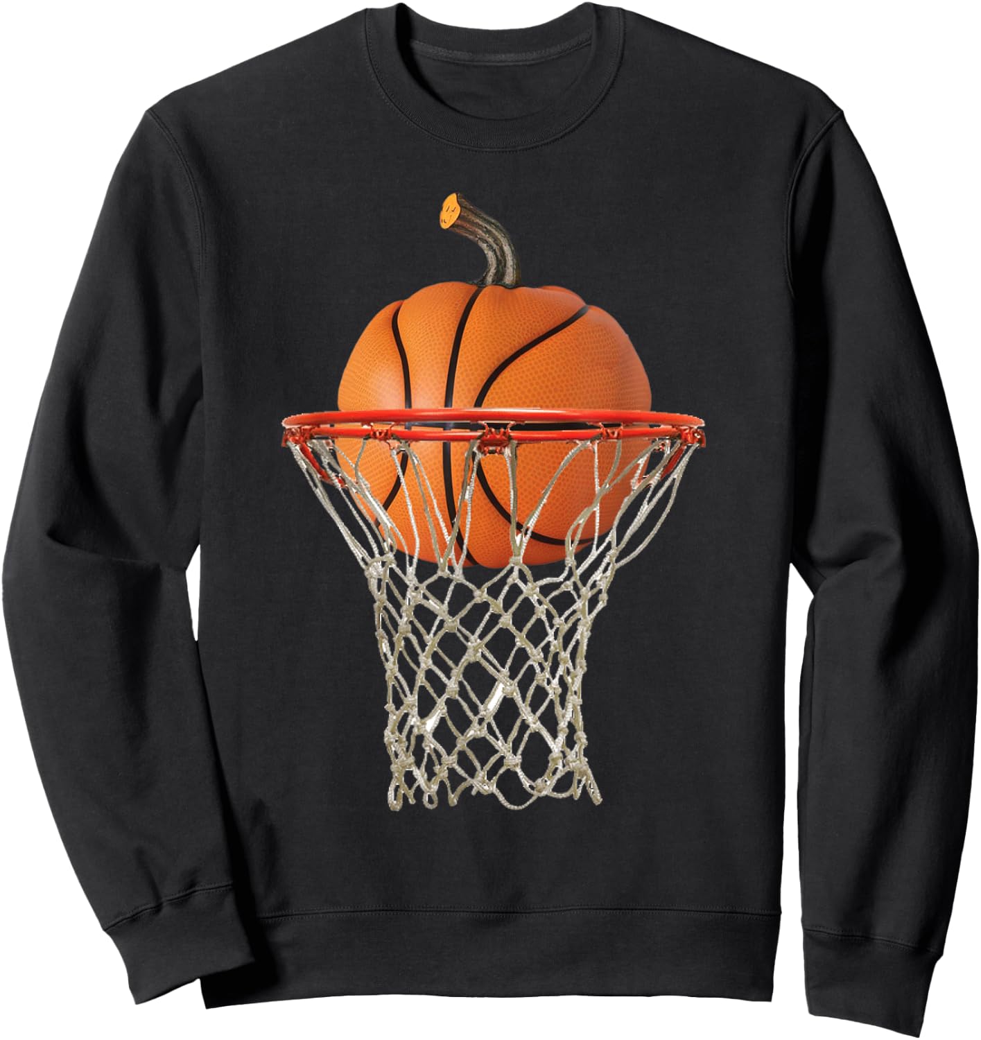 Funny Basketball Design For Halloween Costume Men Boys Sweatshirt - Sweatshirt | Black