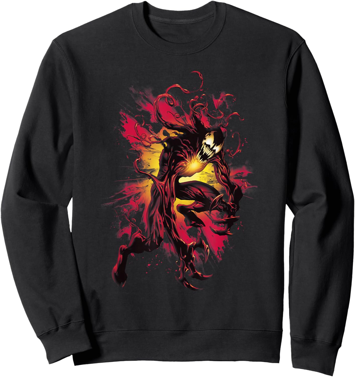 Marvel Comics Carnage Cletus Kasady Exploding Villain Sweatshirt - Sweatshirt | Black