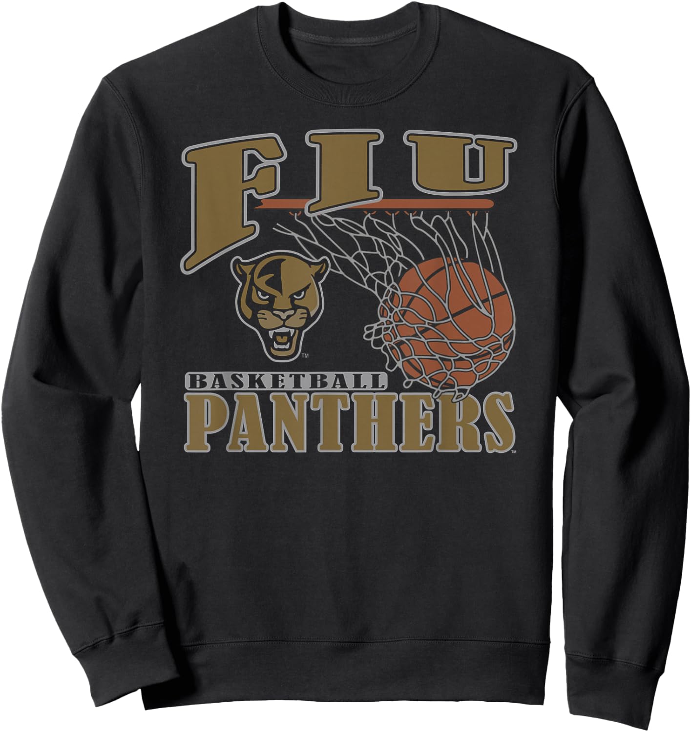 Florida International Golden Panthers Basketball Lift Navy Sweatshirt - Sweatshirt | Black