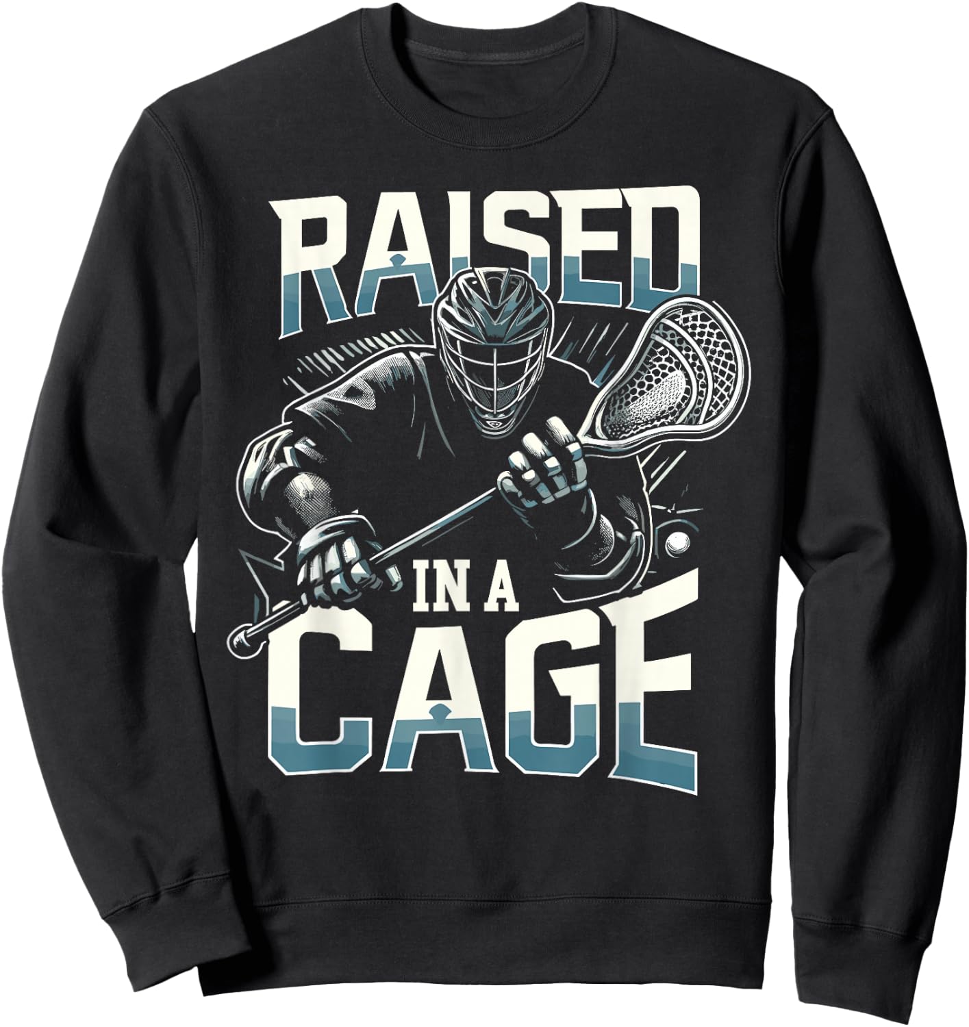 Lacrosse Player Lax Goalie Lacrosse Goalie Sweatshirt - Sweatshirt | Black