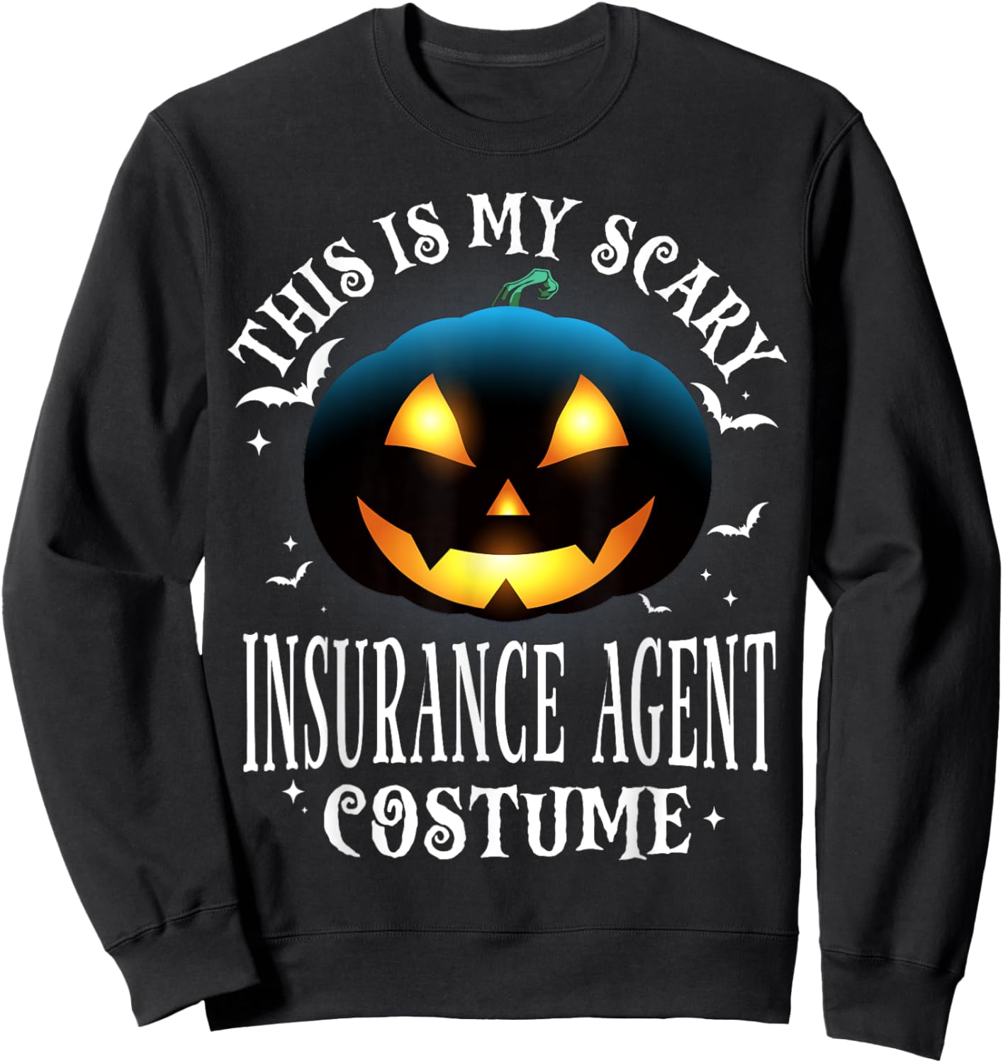 Insurance Agent Halloween Matching Pajama Costume Sweatshirt - Sweatshirt | Black