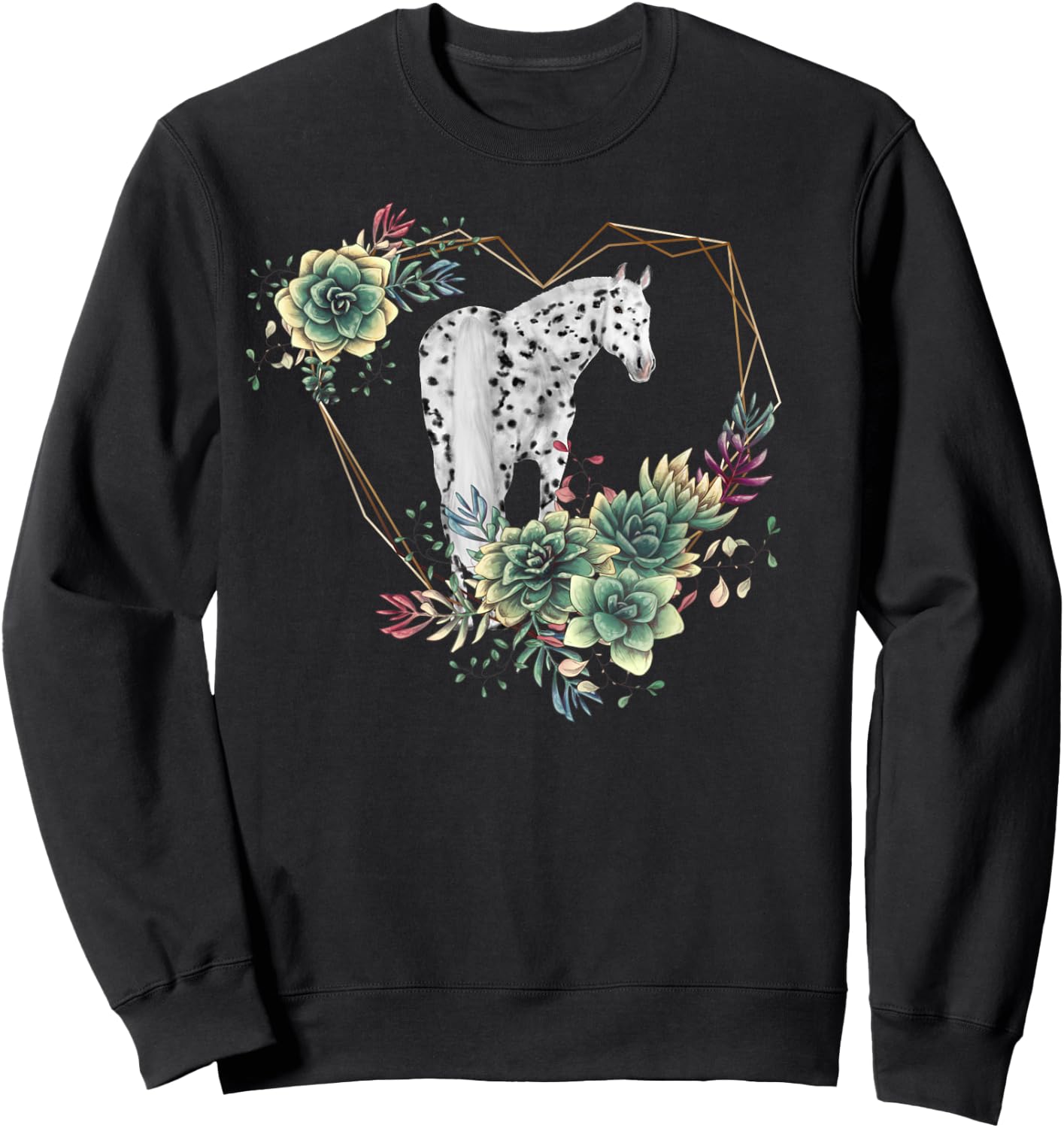 Appaloosa Horse Leopard Pattern Appaloosa Sweatshirt - Sweatshirt | Black