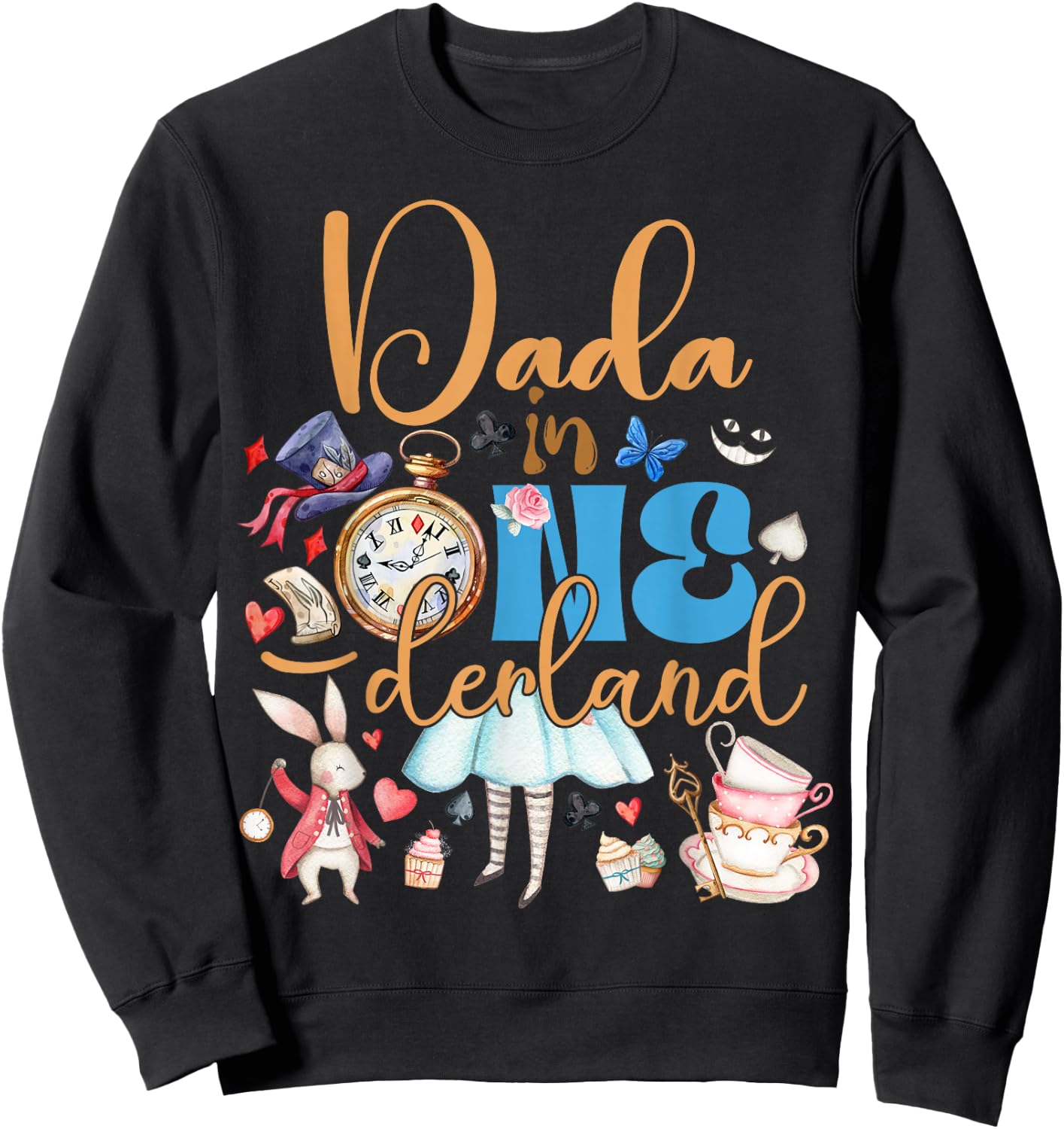 Alice Dada in ONEderland Birthday Family Sweatshirt - Sweatshirt | Black