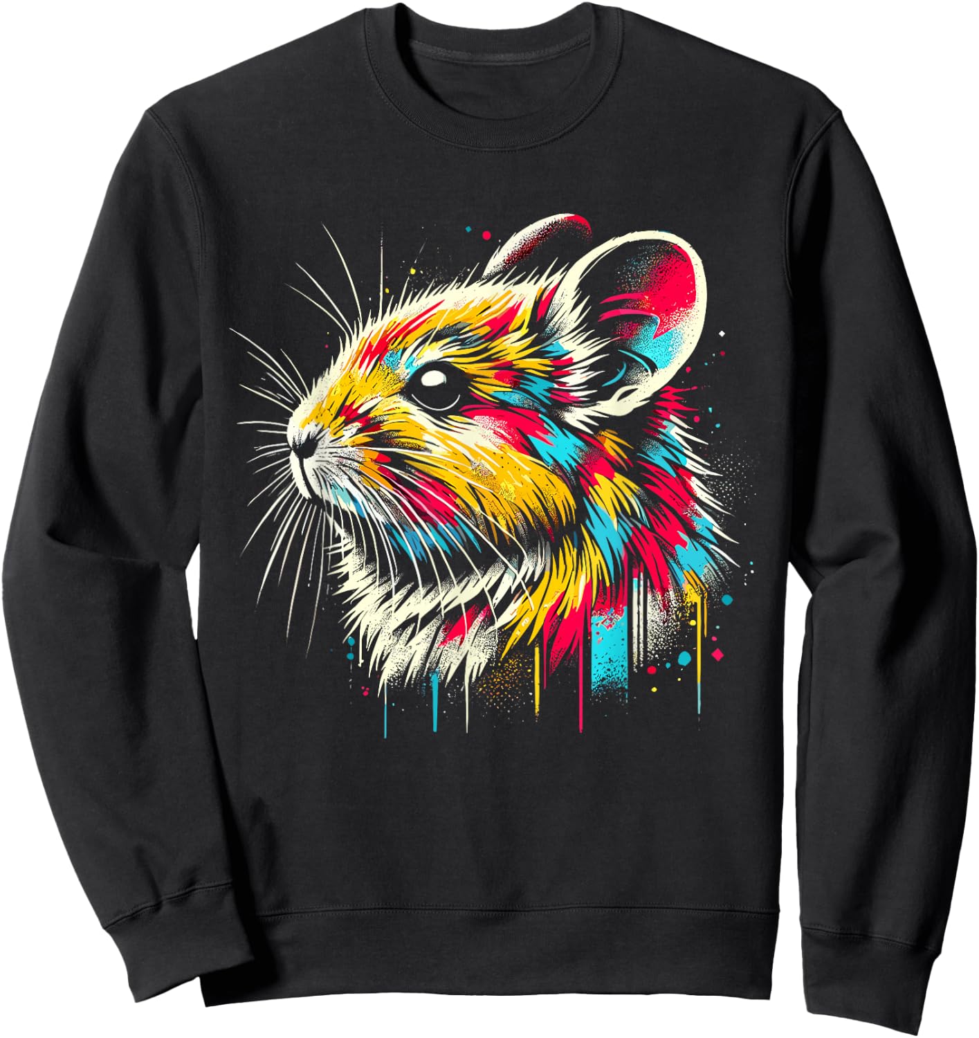 Adorable American Pika Habitat And Conservation Design Sweatshirt - Sweatshirt | Black