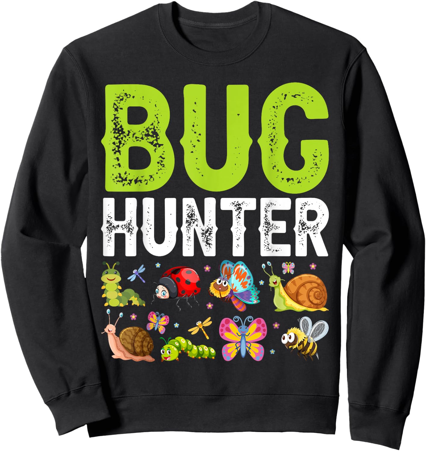 Bug Lover Insects Entomologist Boys Girls Biologist Sweatshirt - Sweatshirt | Black