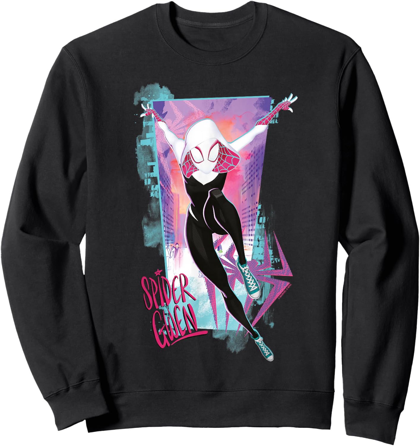 Marvel Spider-Man Across The Spider-Verse Part 1 Gwen Stacy Sweatshirt - Sweatshirt | Black