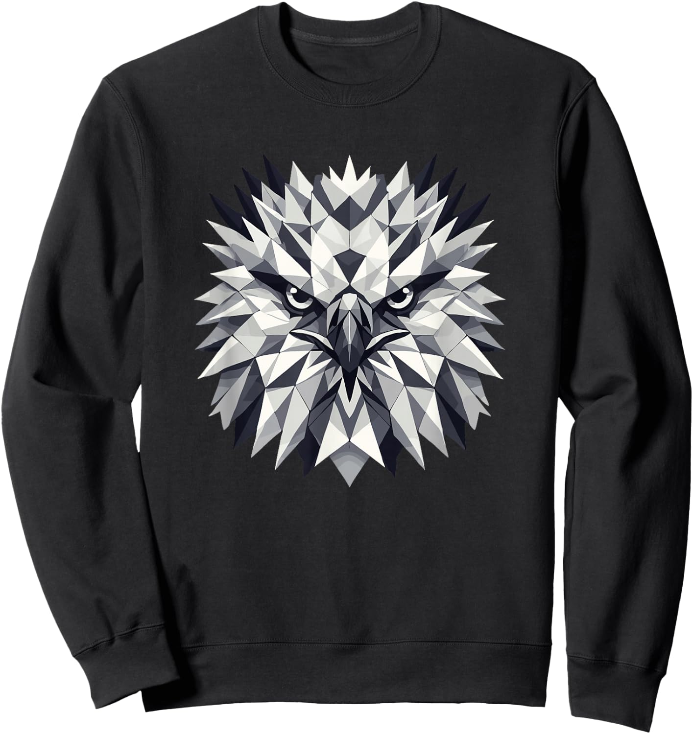 Geometric Art Harpy Eagle Eagles Sweatshirt - Sweatshirt | Black