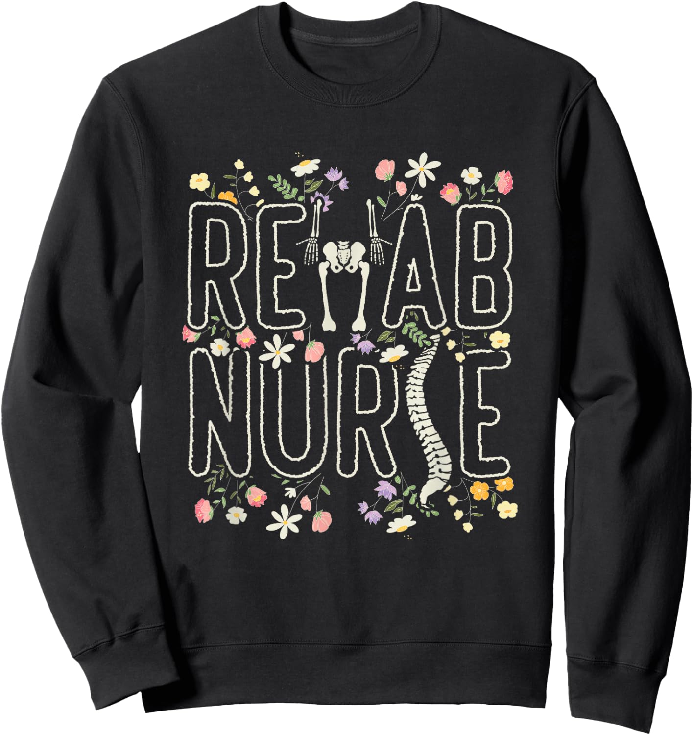 Rehab Technician Rehab Nurse Sweatshirt - Sweatshirt | Black