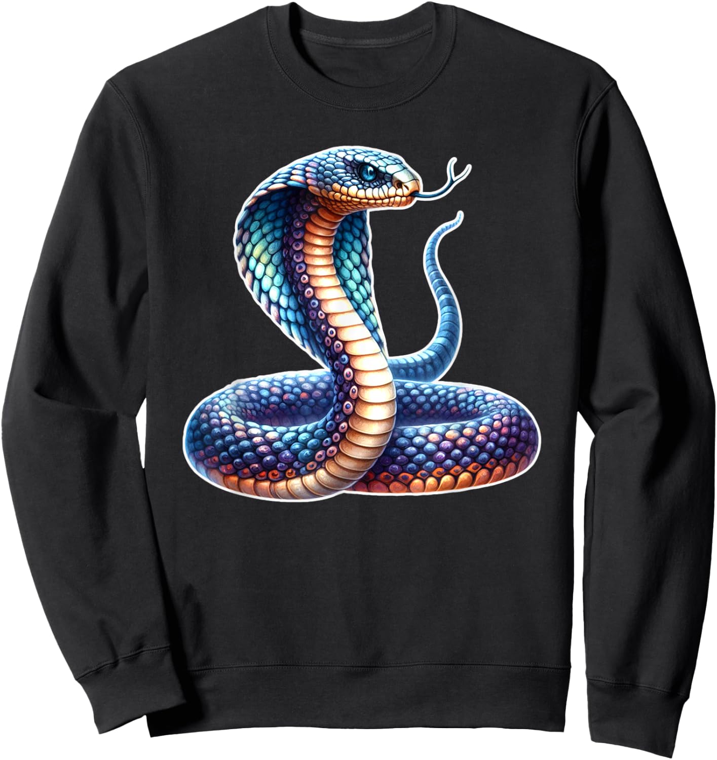 Cobra Snake Serpent x King Cobra Sweatshirt - Sweatshirt | Black