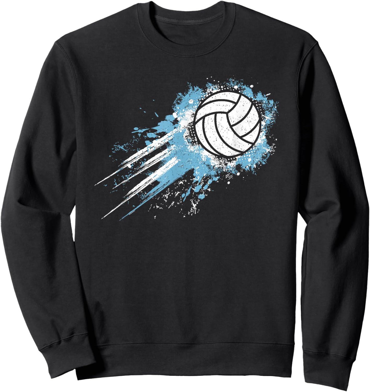 Volleyball Player Vintage Volleyball Lover Men Boys Kids Sweatshirt - Sweatshirt | Black