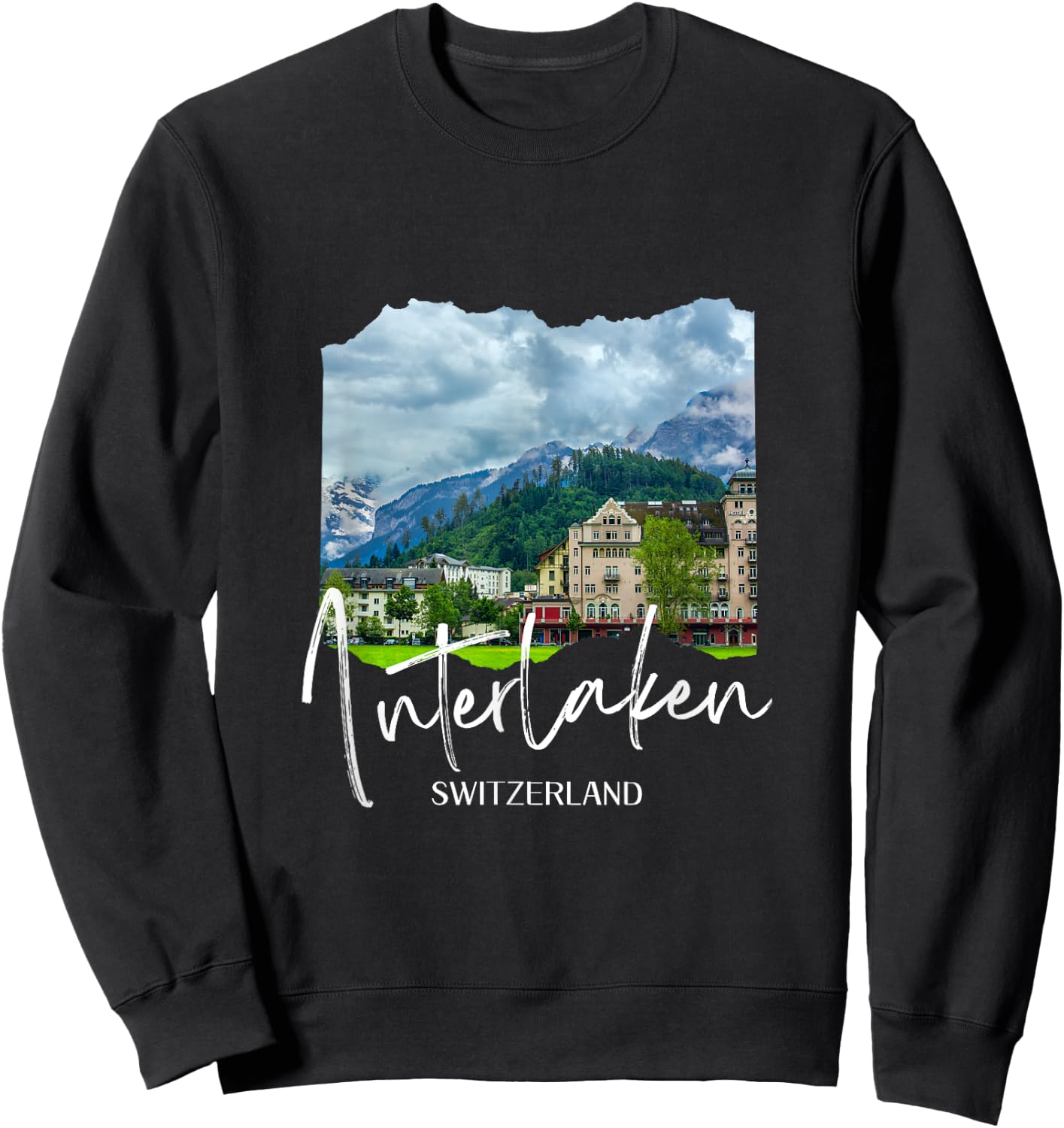 Switzerland Interlaken Sweatshirt - Sweatshirt | Black
