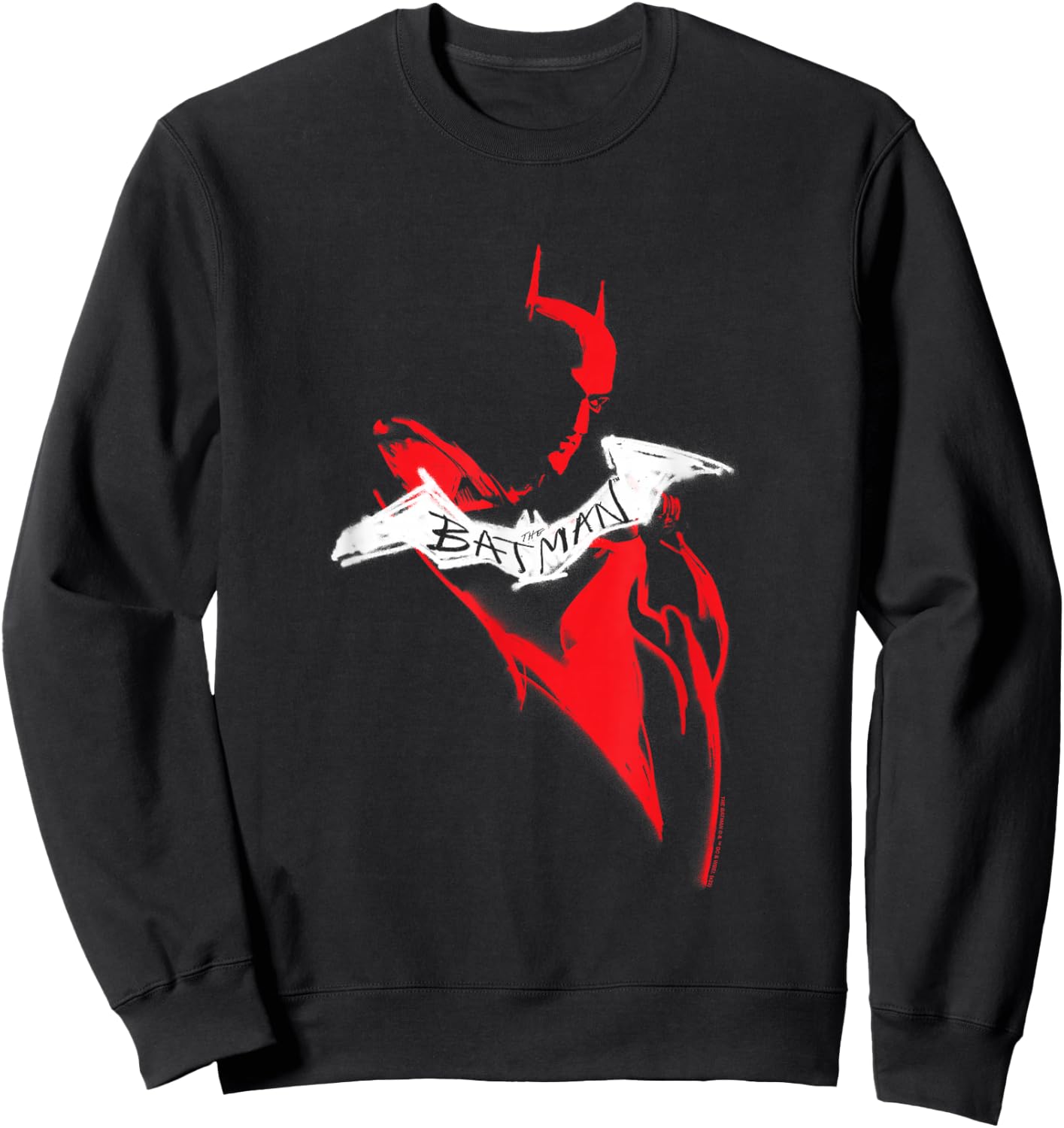 The Batman Hand Drawn Silhouette Sweatshirt - Sweatshirt | Black